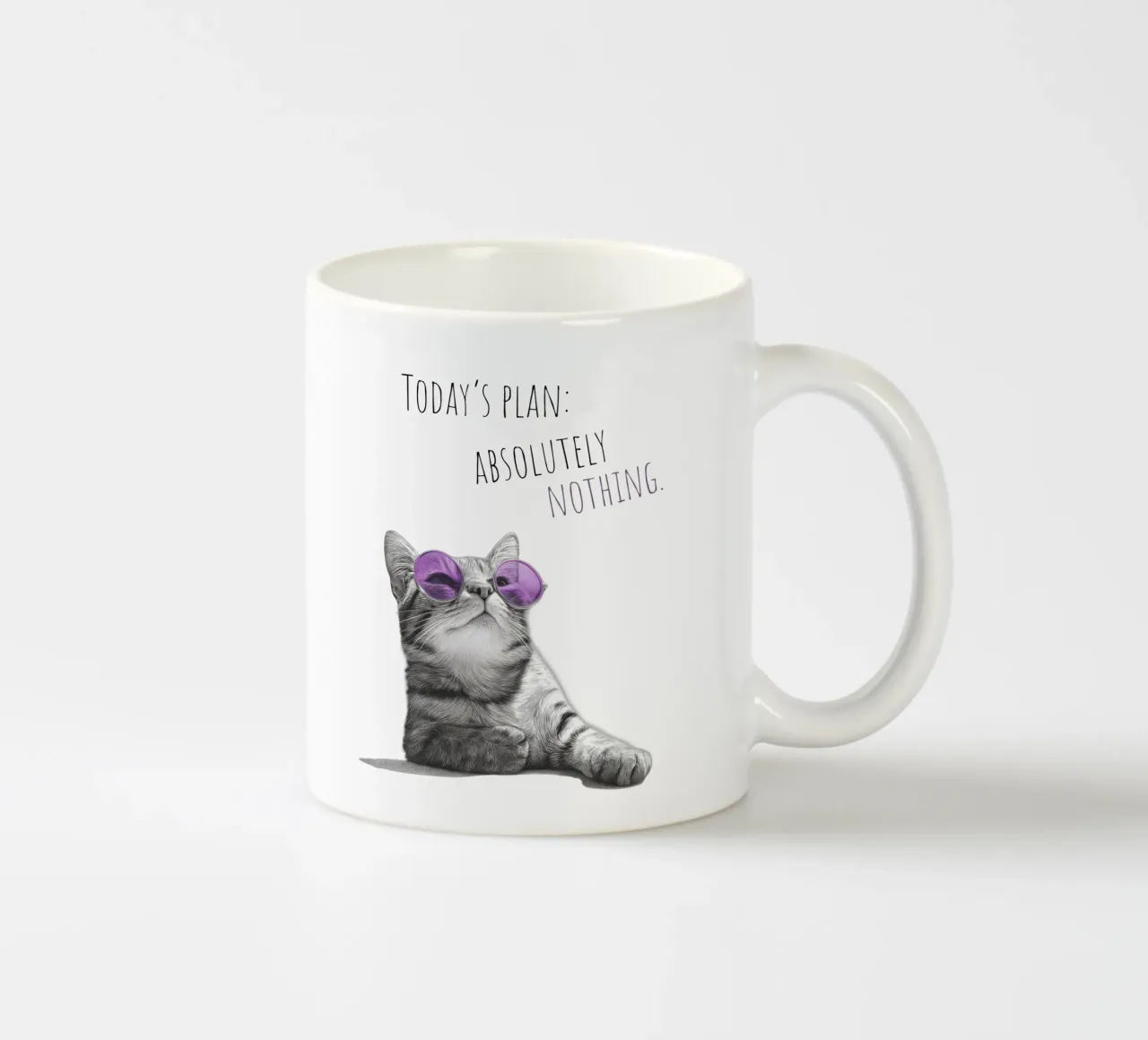 Gatto freddo - non fa niente tazza in ceramica da Melanie Viola