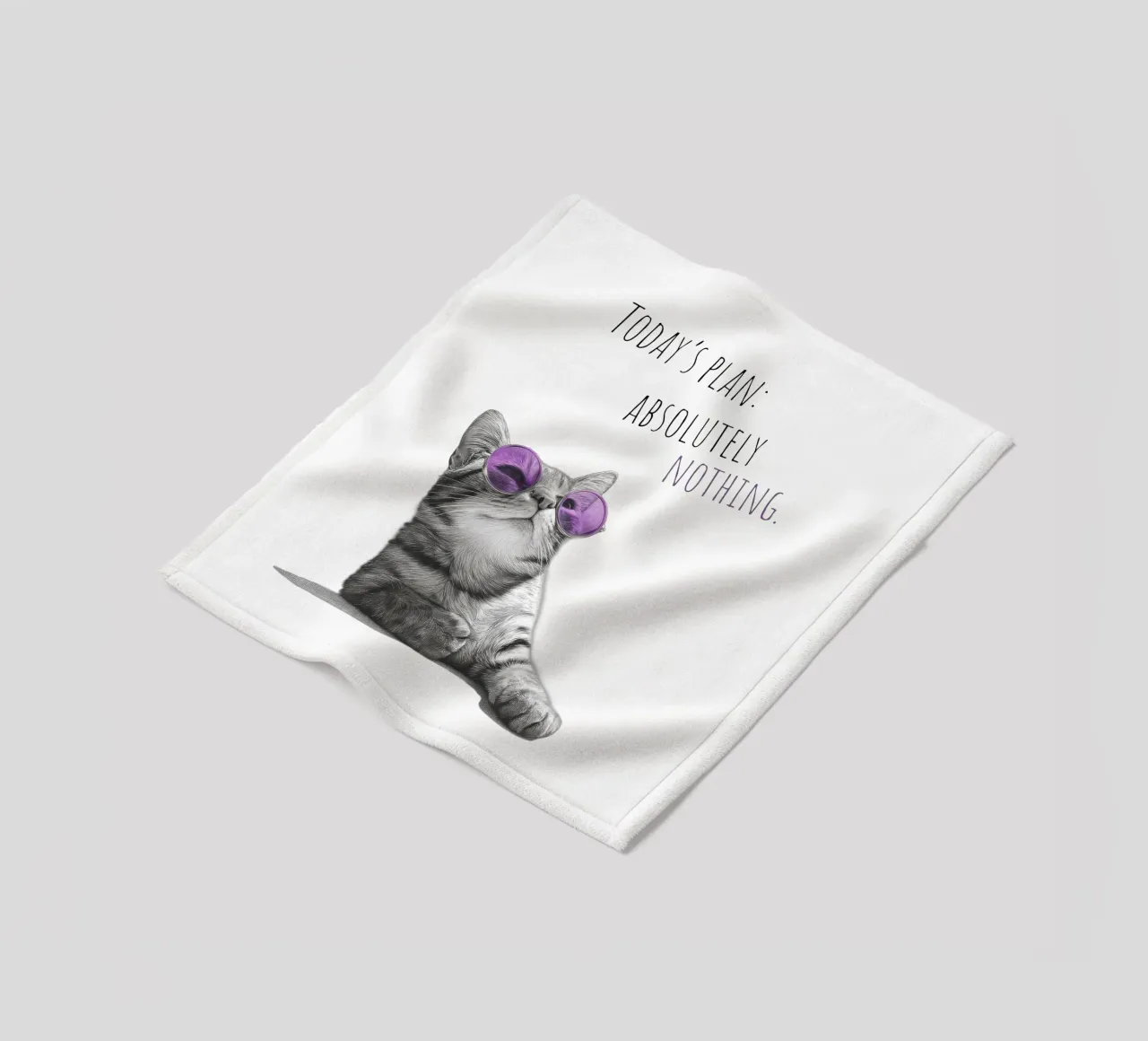 Gatto freddo - non fa niente coperta in pile da Melanie Viola