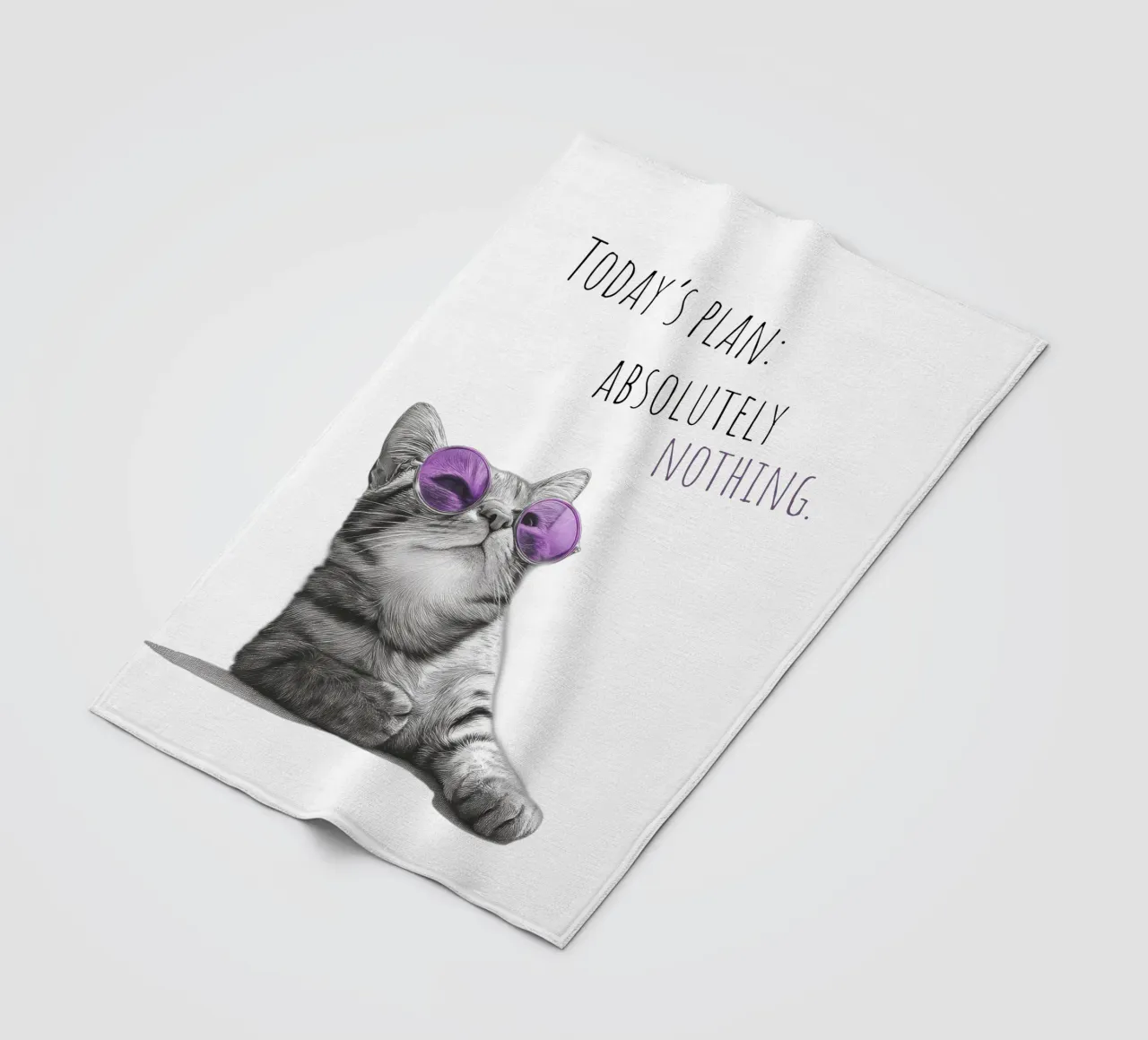 Gatto freddo - non fa niente coperta in pile da Melanie Viola