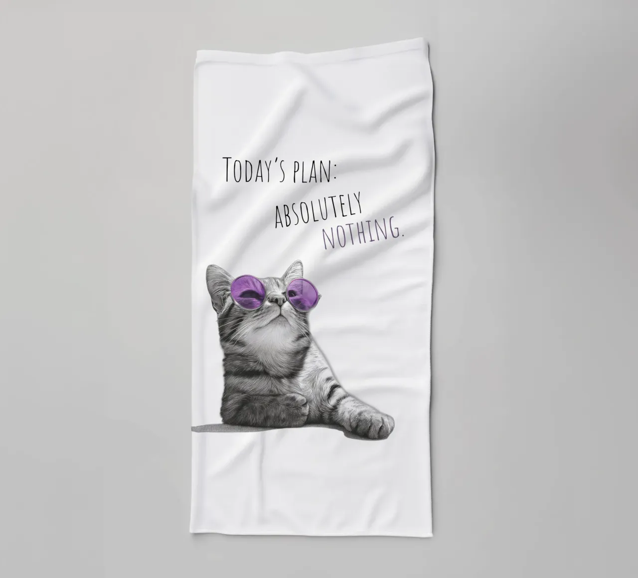 Gatto freddo - non fa niente asciugamano da bagno da Melanie Viola