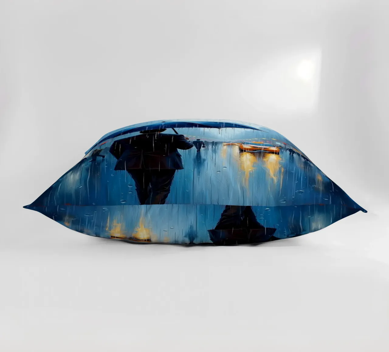 Walk in the rain_ombrello blu_1 cuscino da Fantasie & Mystikwelten by LK