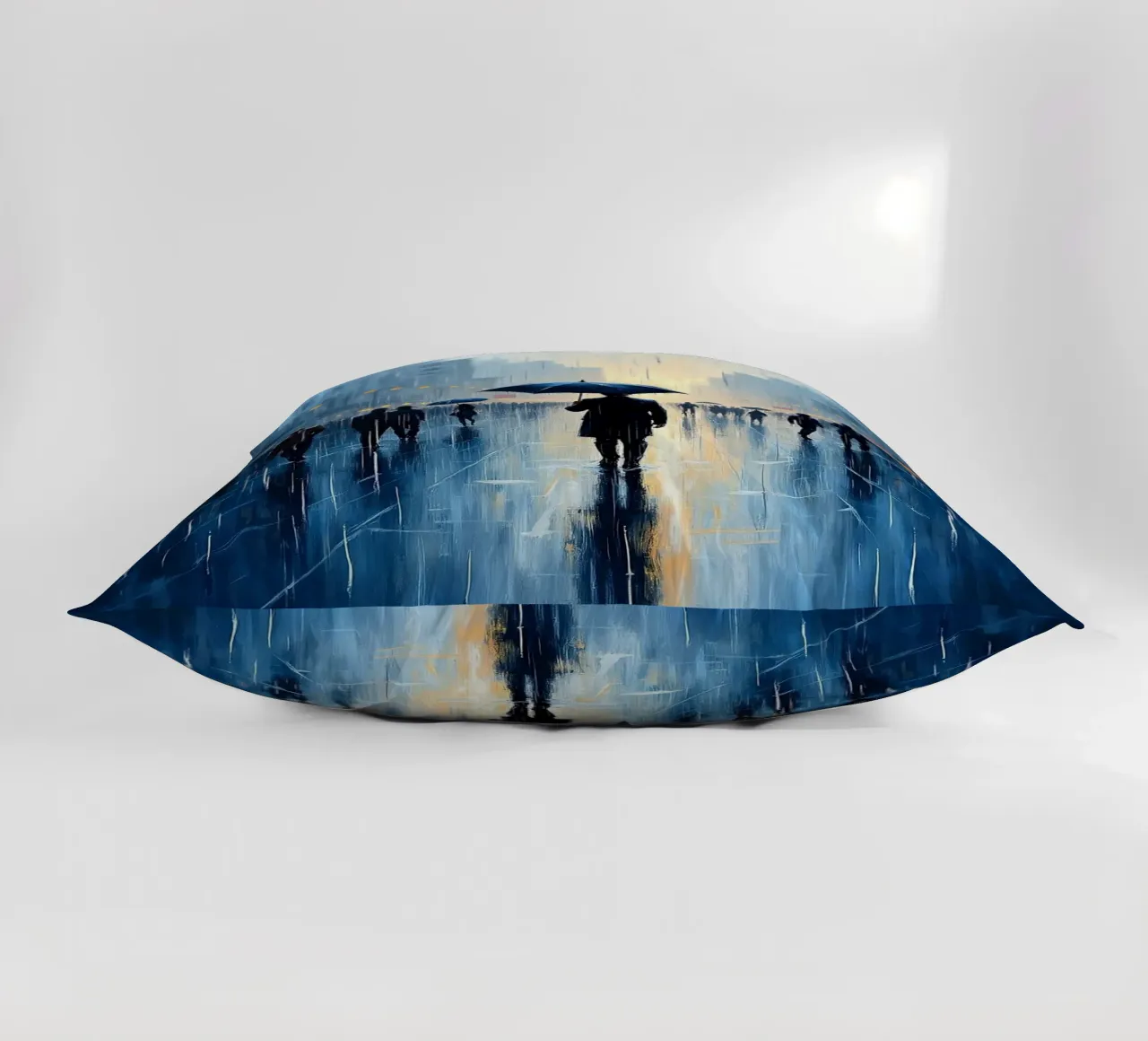 Walk in the rain_ombrello blu_2 cuscino da Fantasie & Mystikwelten by LK