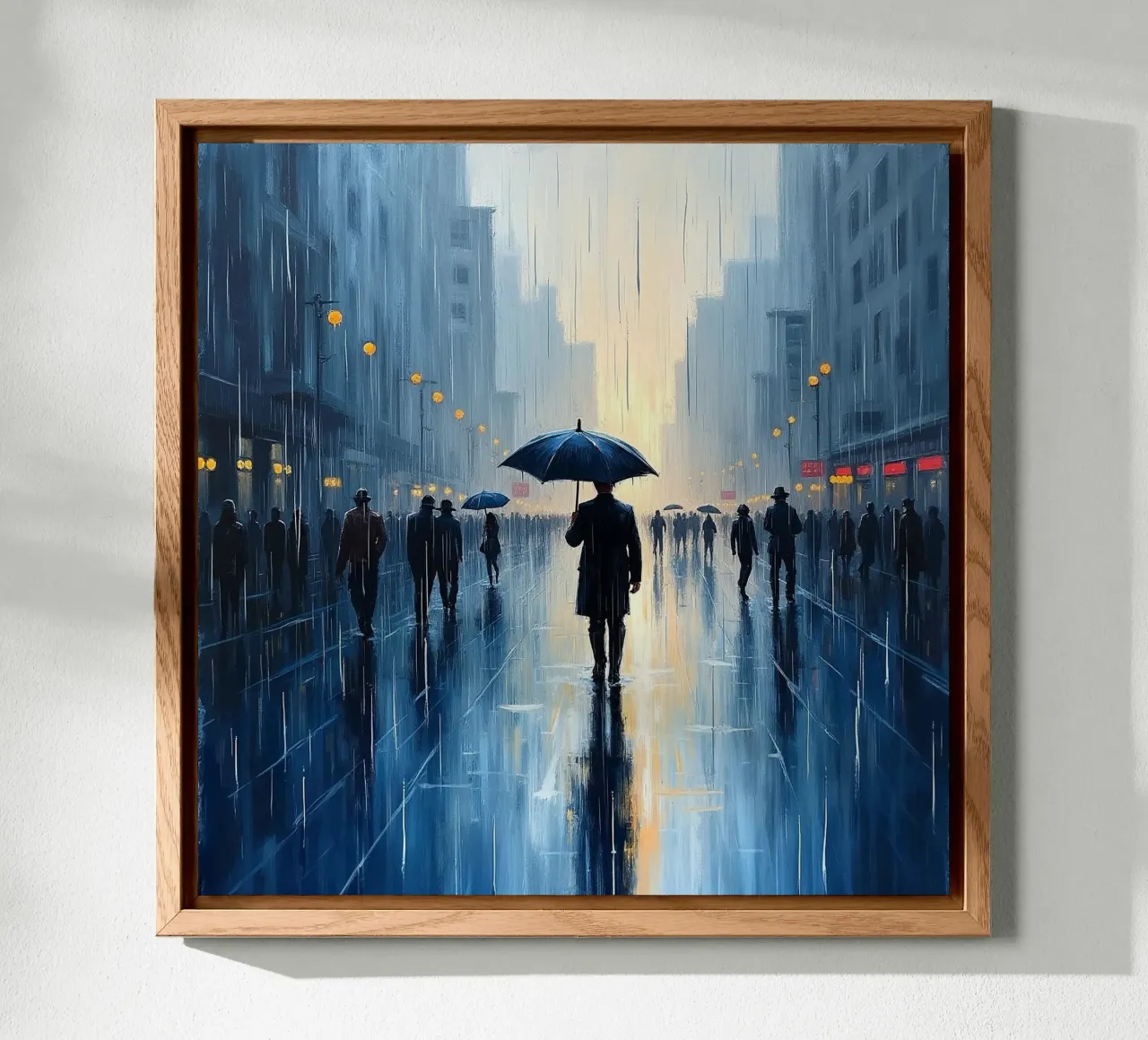 Walk in the rain_ombrello blu_2 alluminio dibond da Fantasie & Mystikwelten by LK