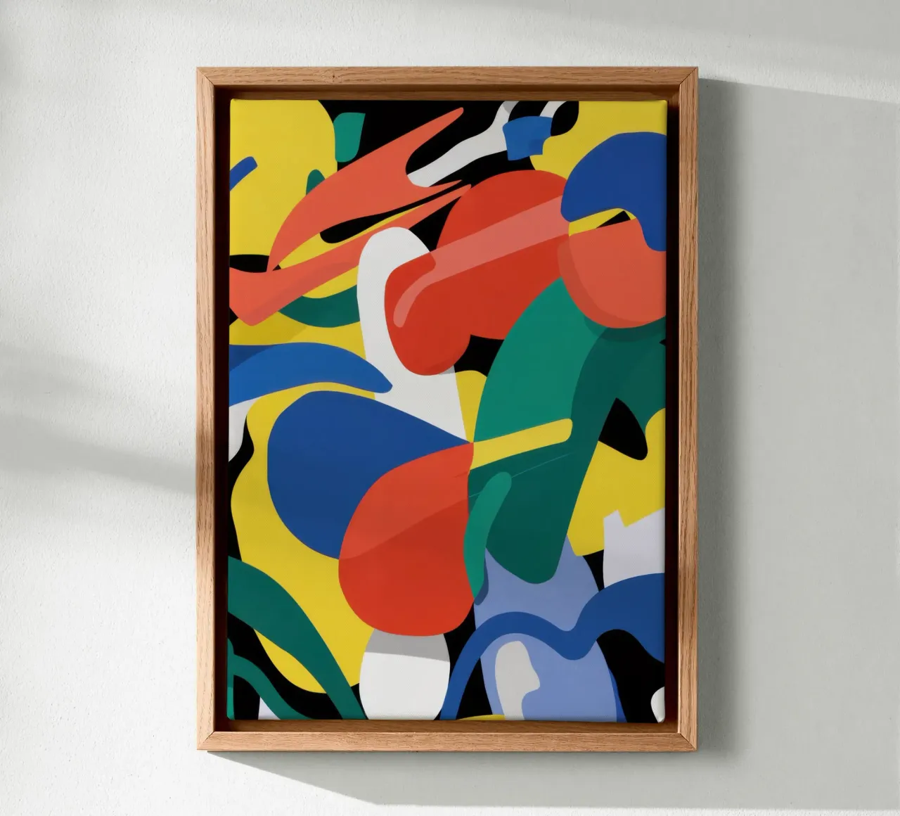 Primary Color Collision canvas by Sun Riser