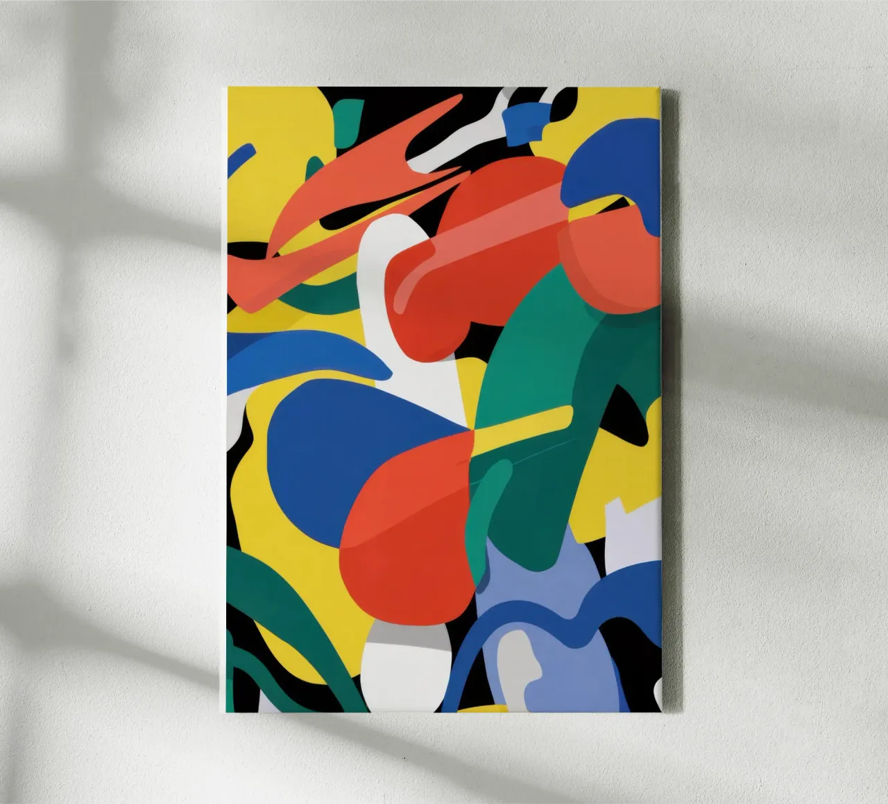 Primary Color Collision canvas by Sun Riser