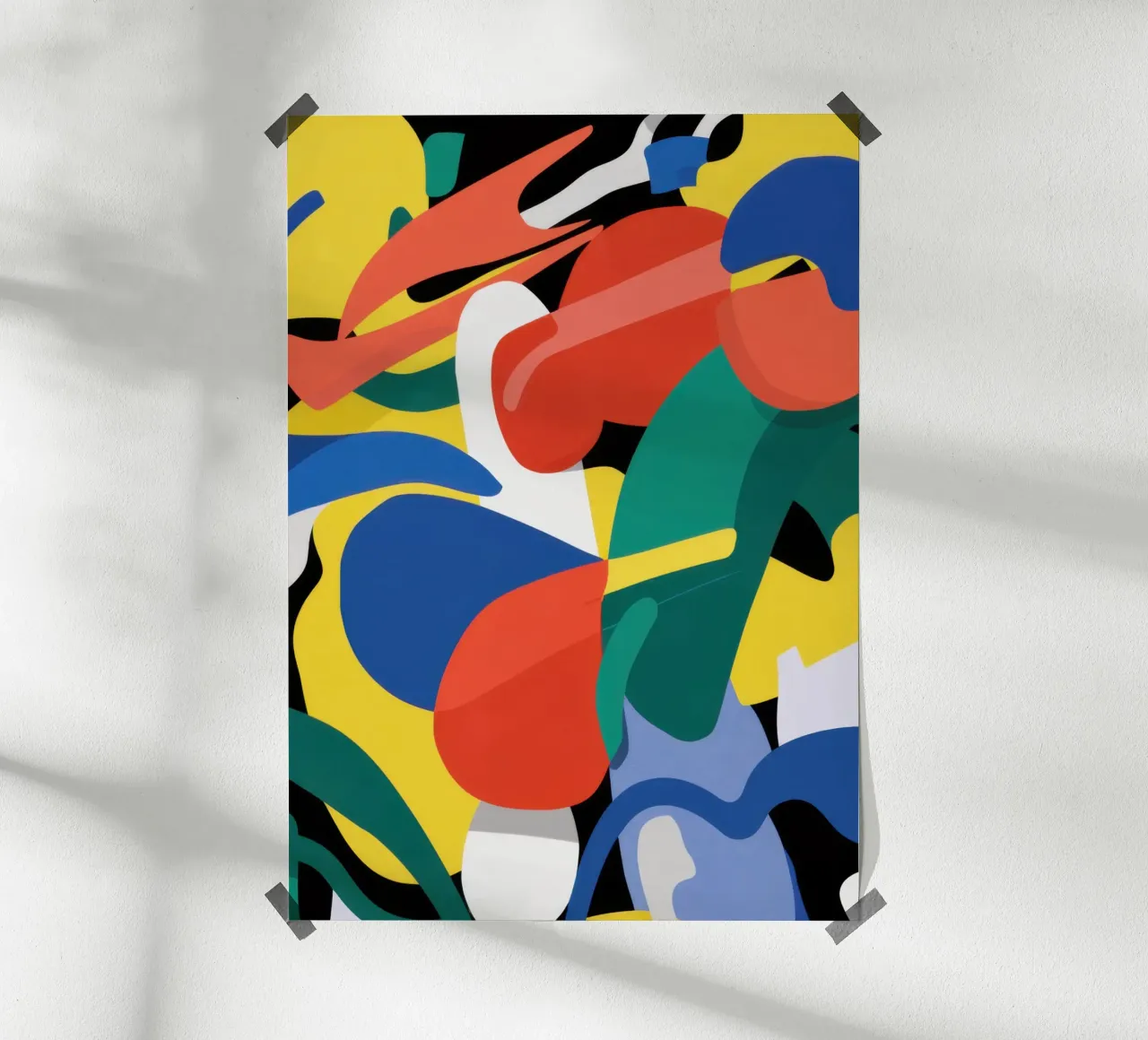 Botsing in primaire kleur hahnemühle van Sun Riser