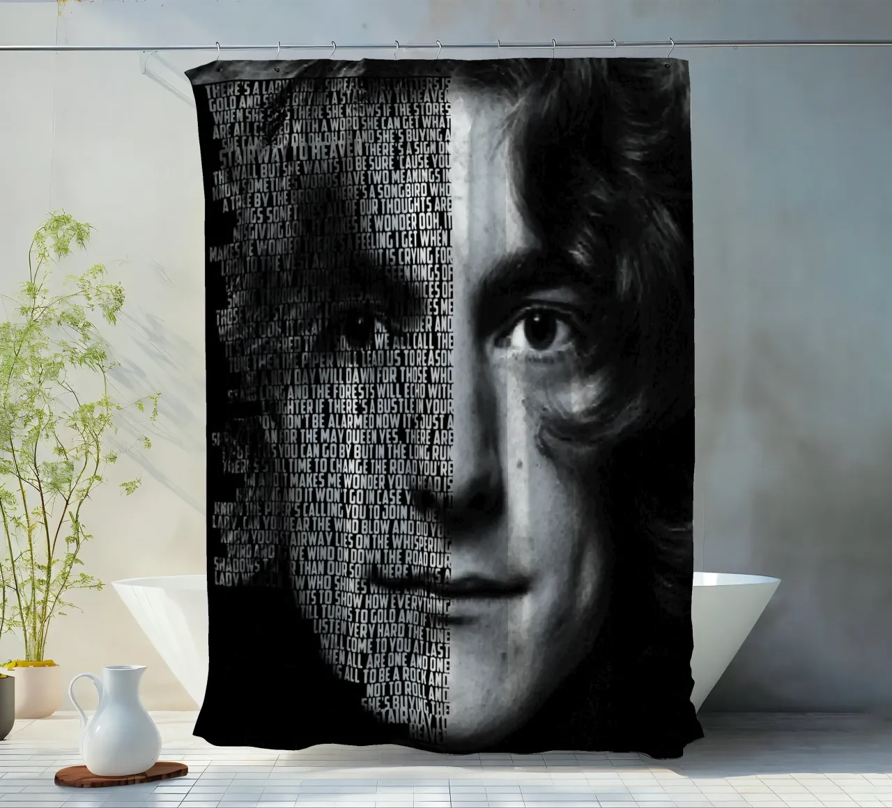 Scala per il Paradiso tenda da doccia da Gunawan Rb