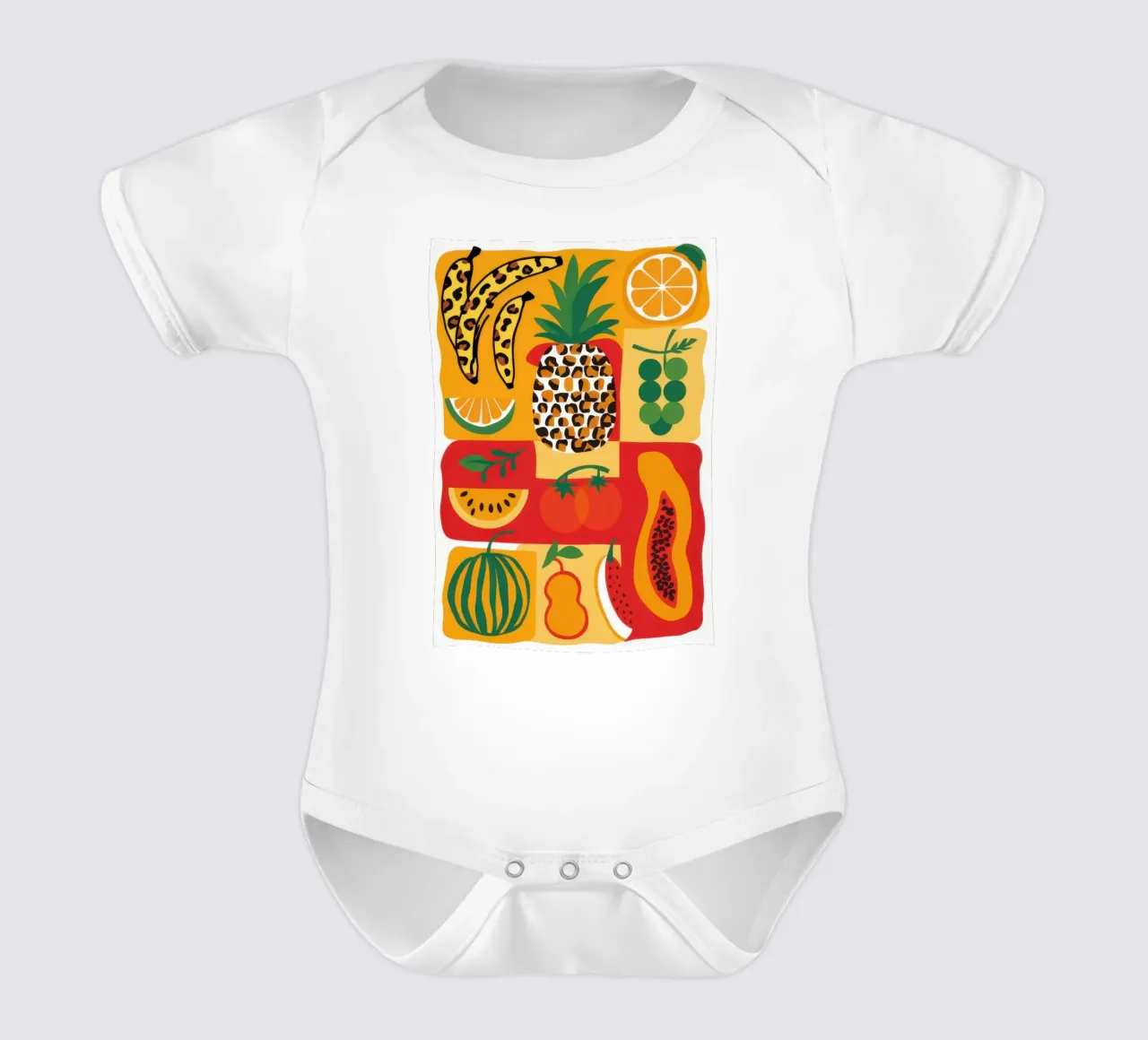 Misto di frutta tropicale body neonato maniche corte da Sun Riser
