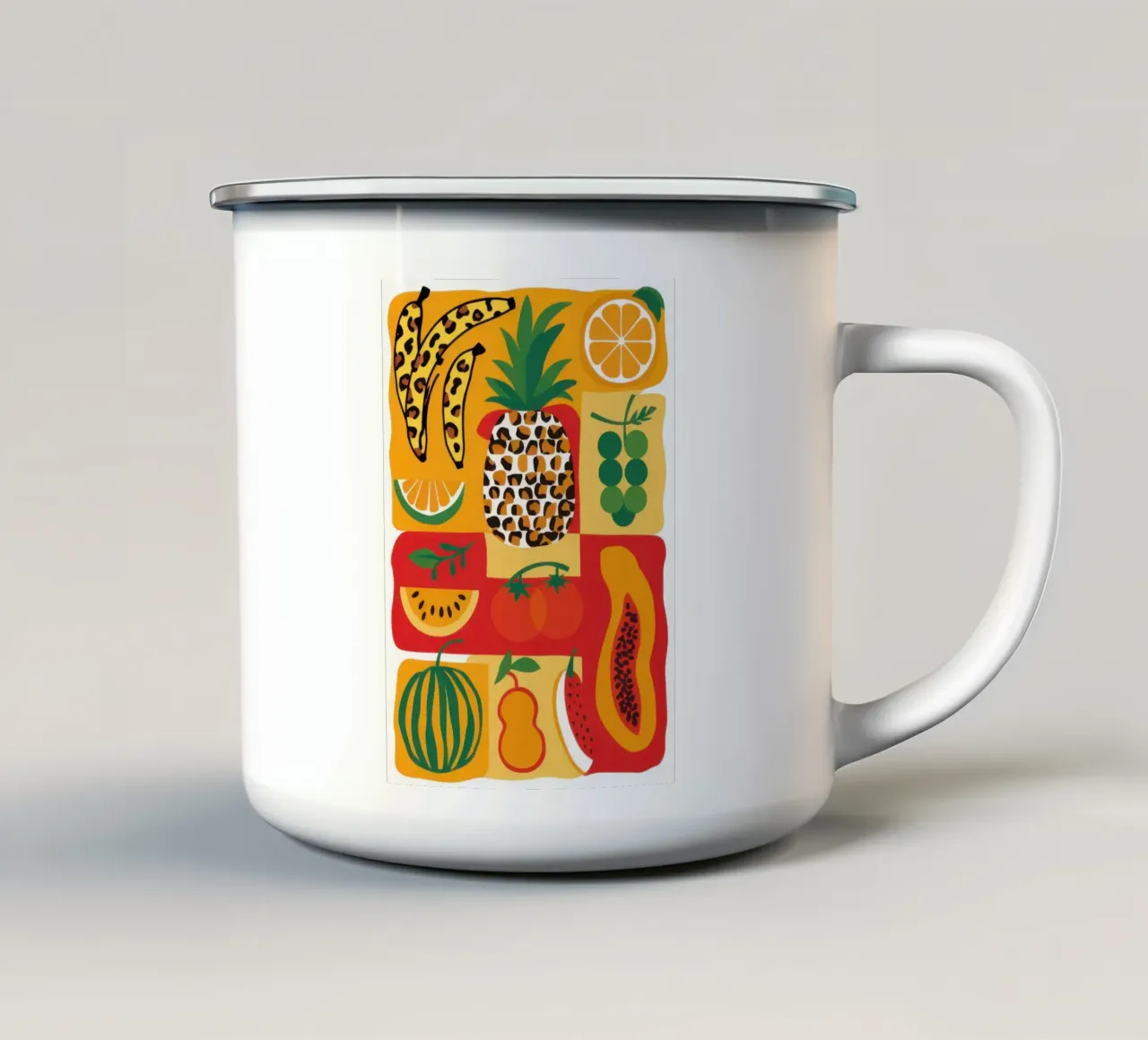 Misto di frutta tropicale tazza in smalto da Sun Riser