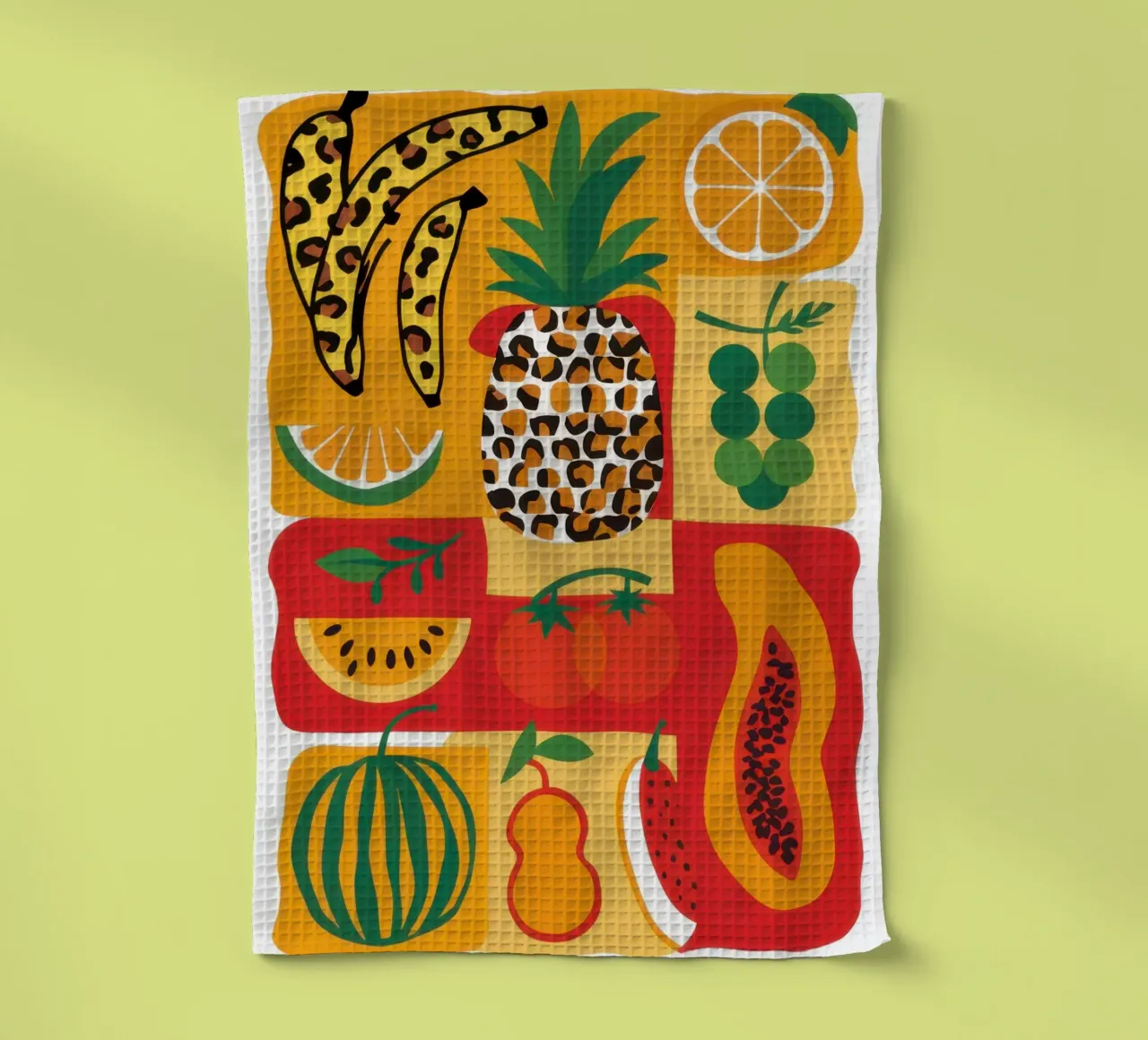 Misto di frutta tropicale canovaccio da cucina da Sun Riser