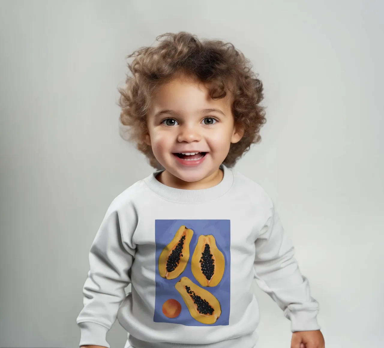 Simplicité de l'assiette de papaye sweat pour bébé de Sun Riser