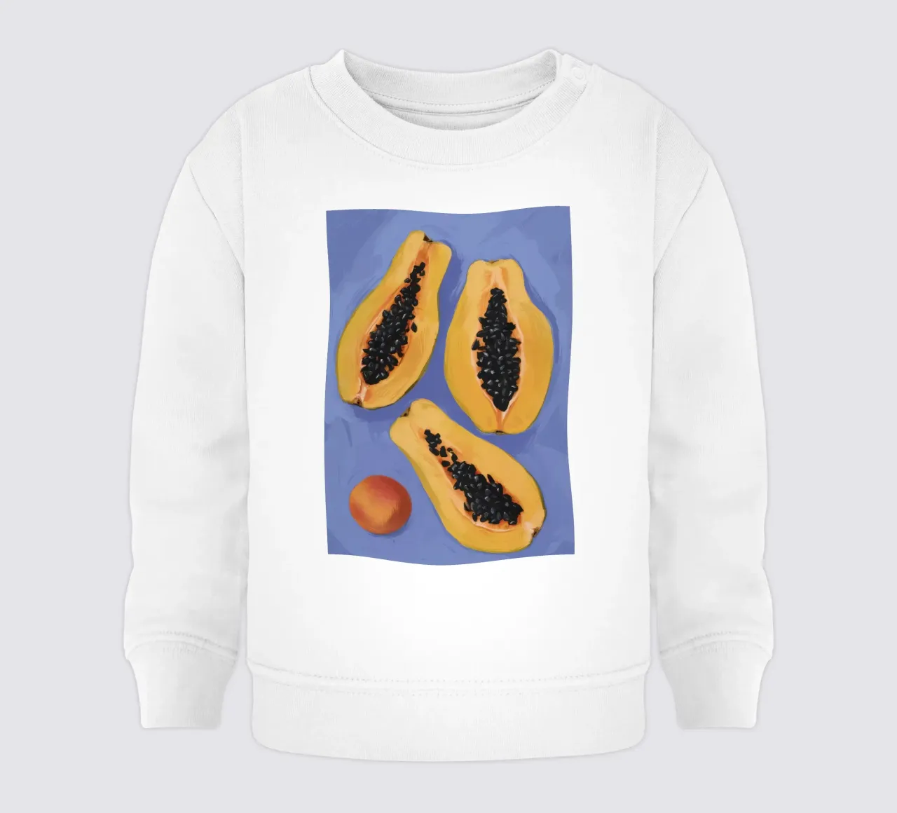 Semplicità del piatto di papaya felpa neonato da Sun Riser