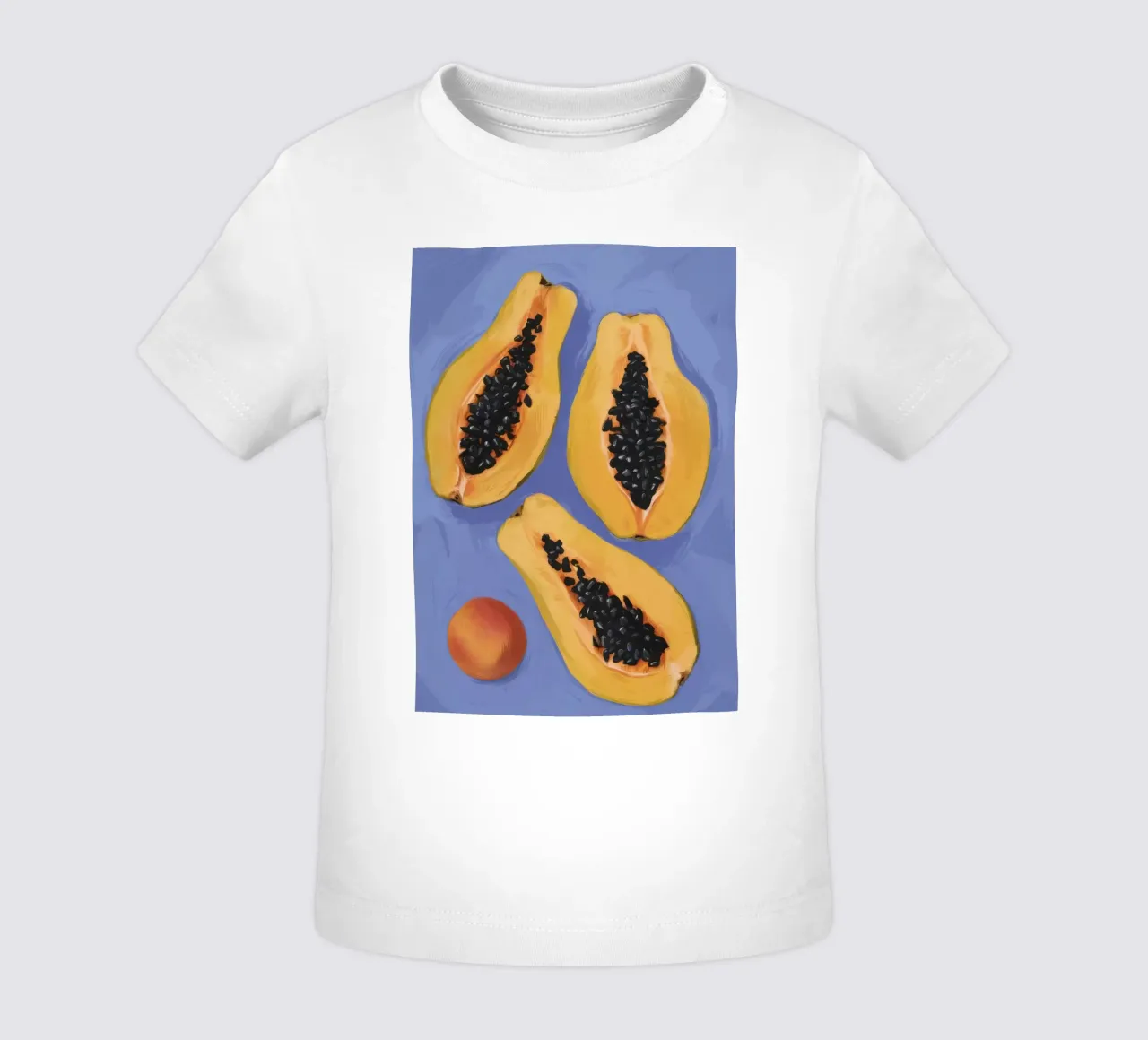 Semplicità del piatto di papaya maglietta neonato da Sun Riser