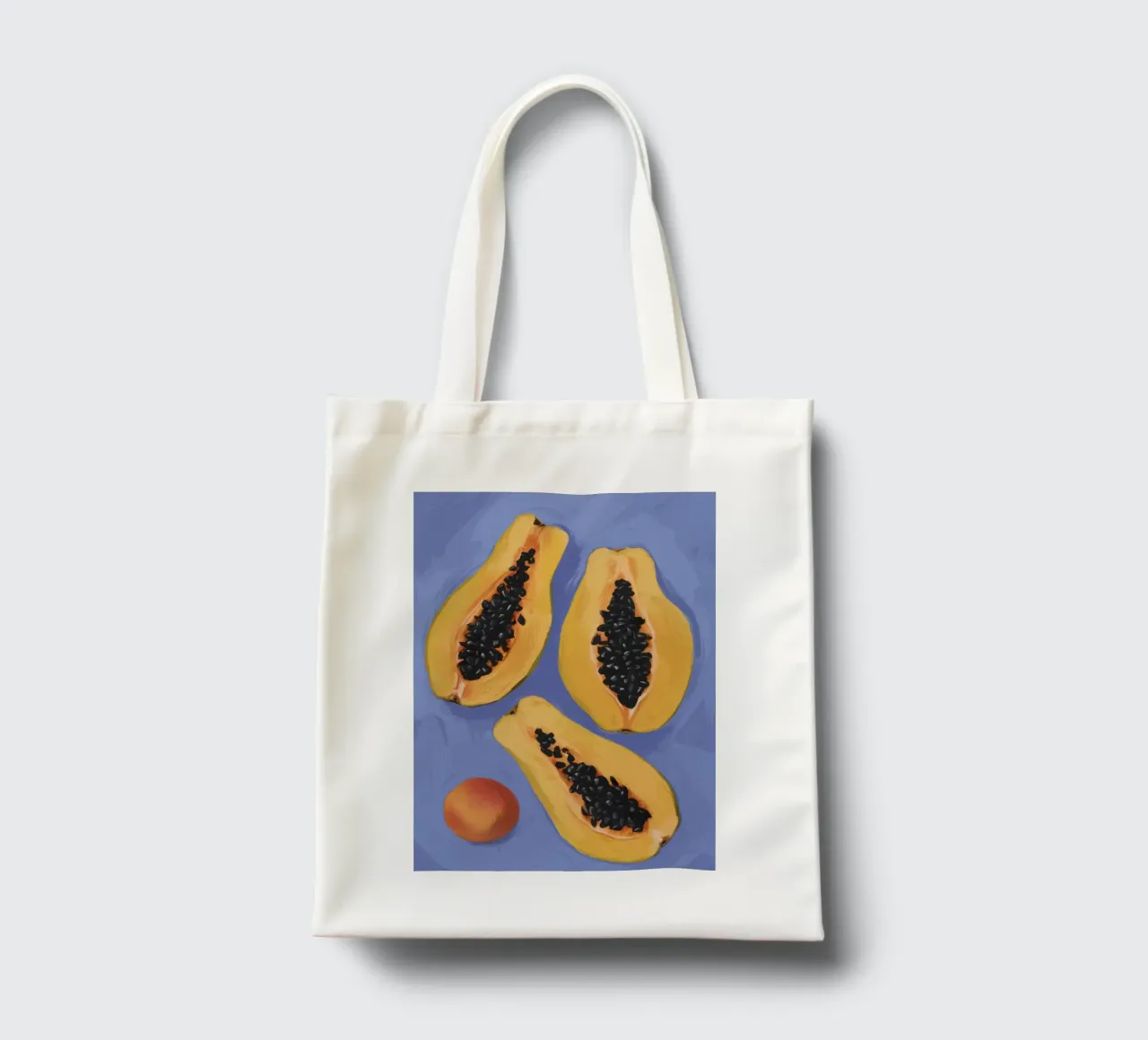 Semplicità del piatto di papaya borsa in juta da Sun Riser