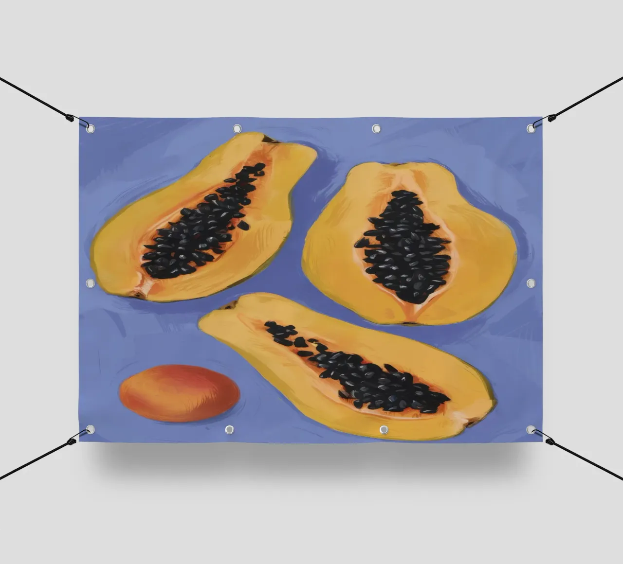Semplicità del piatto di papaya telo in pvc da Sun Riser