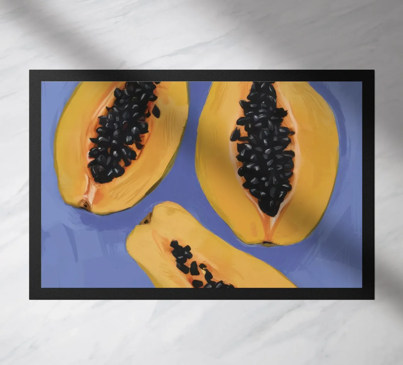 Semplicità del piatto di papaya zerbino da Sun Riser