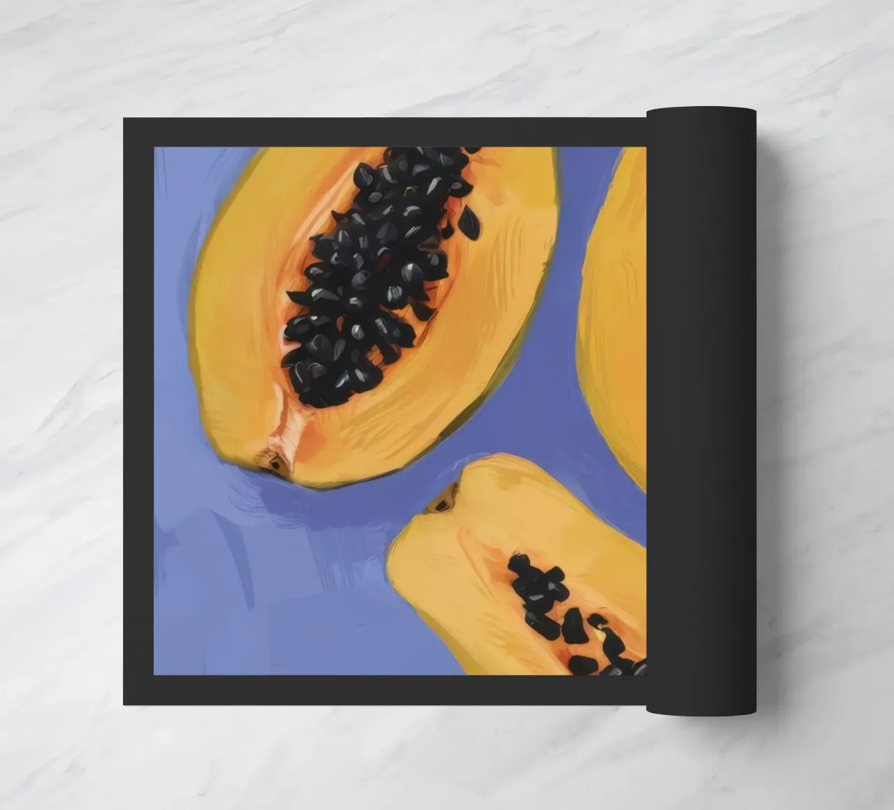 Semplicità del piatto di papaya zerbino da Sun Riser