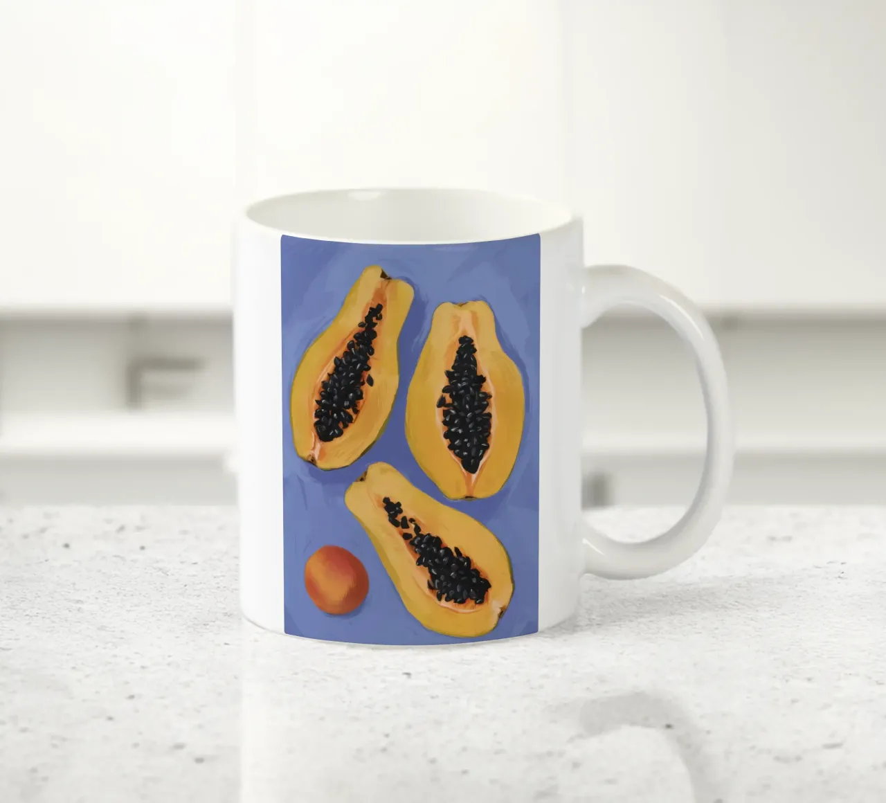 Semplicità del piatto di papaya tazza in ceramica da Sun Riser
