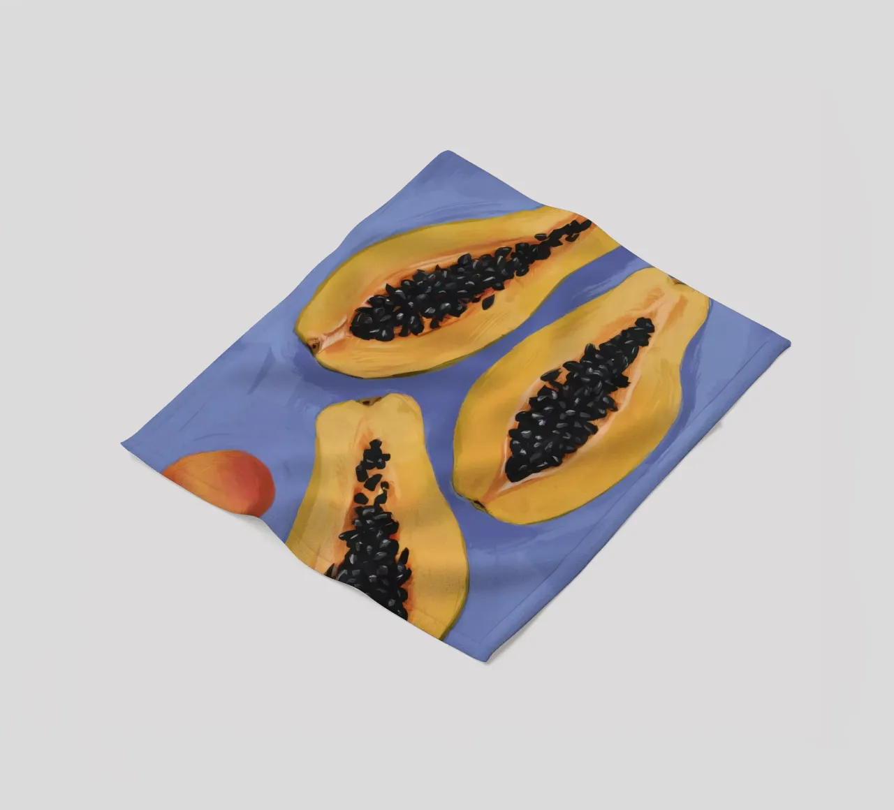 Semplicità del piatto di papaya coperta in pile da Sun Riser