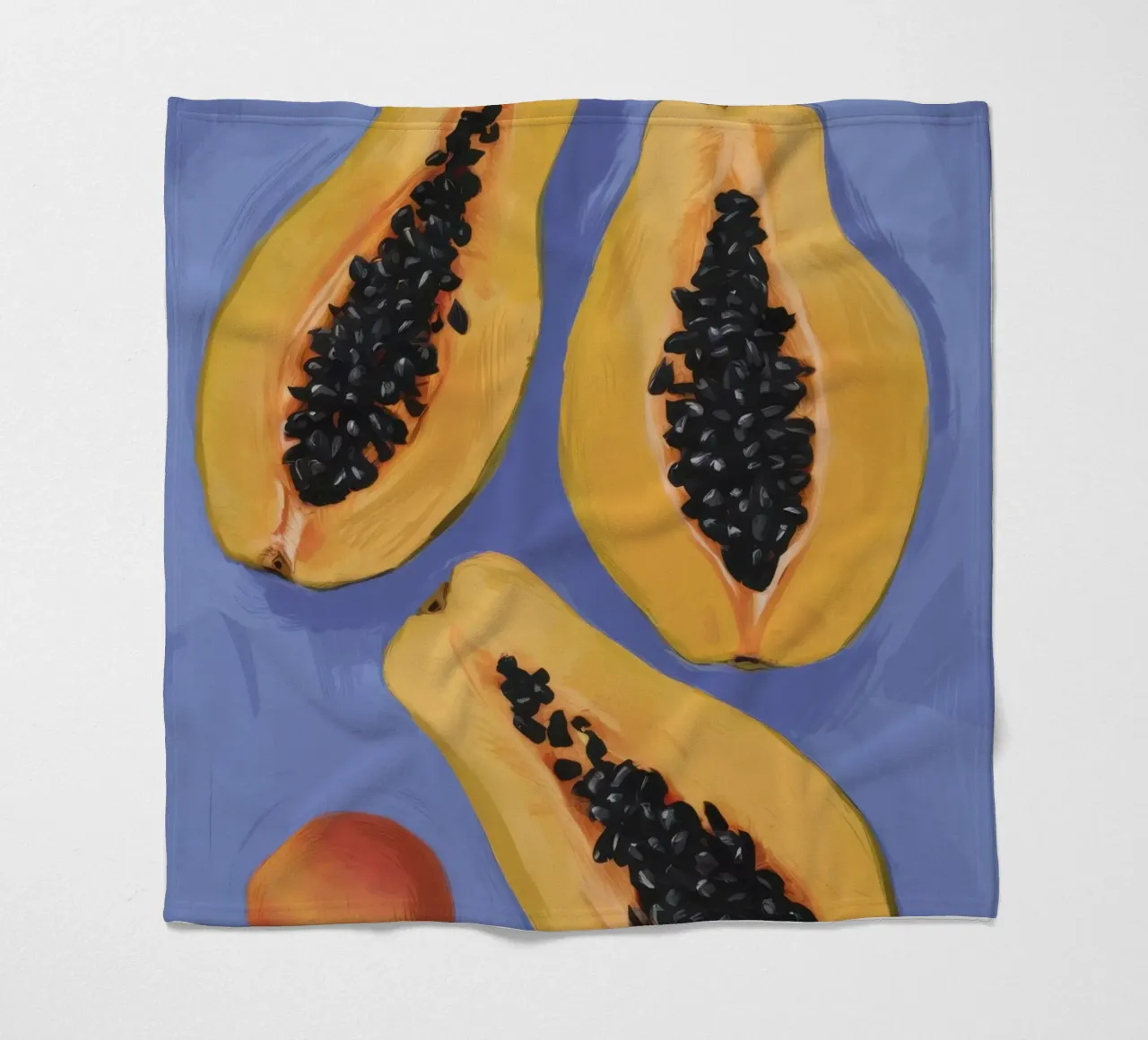 Semplicità del piatto di papaya coperta in pile da Sun Riser