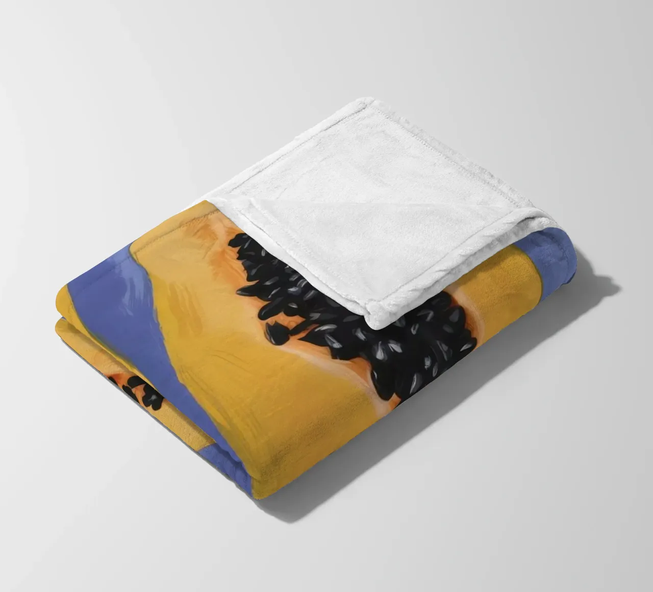 Semplicità del piatto di papaya coperta in pile da Sun Riser