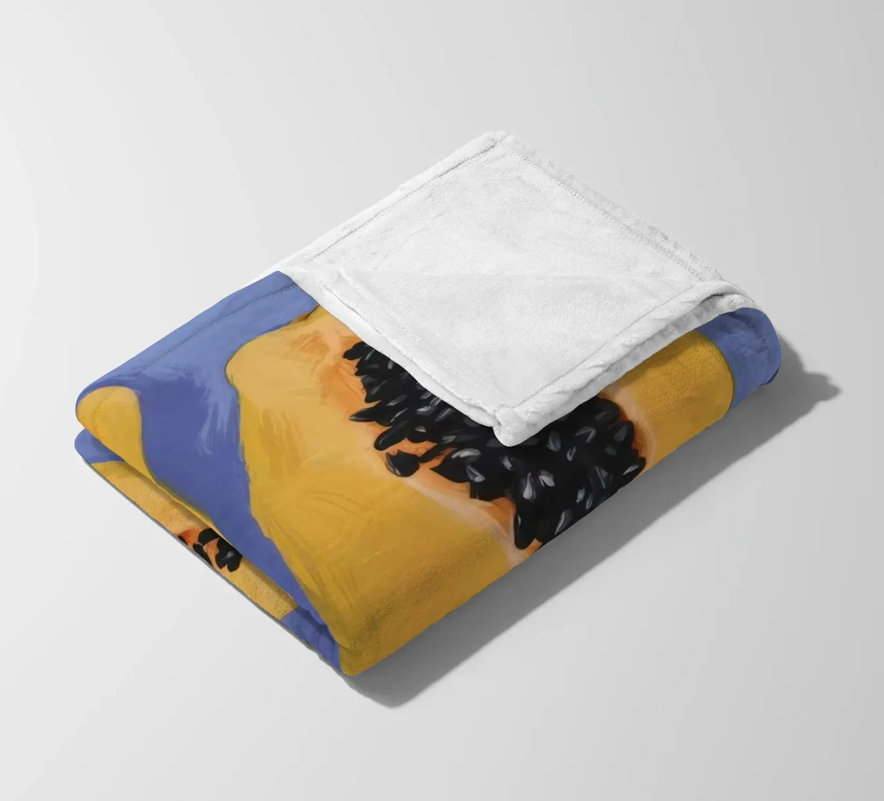 Semplicità del piatto di papaya coperta in pile da Sun Riser