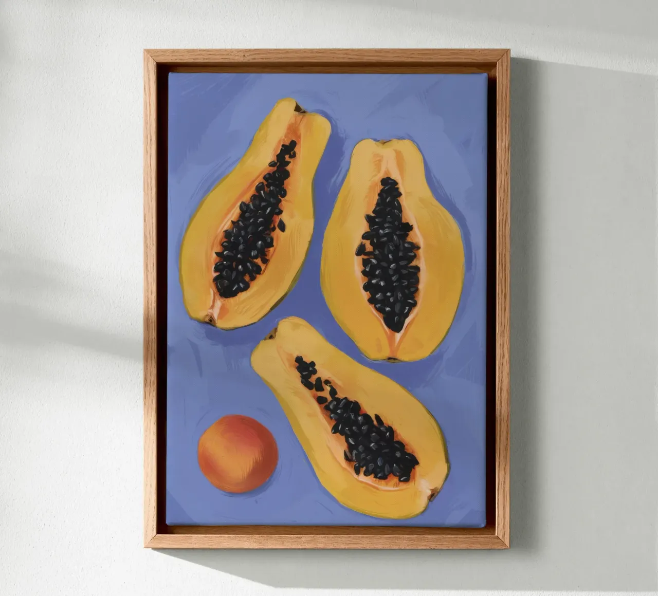 Semplicità del piatto di papaya tela da Sun Riser