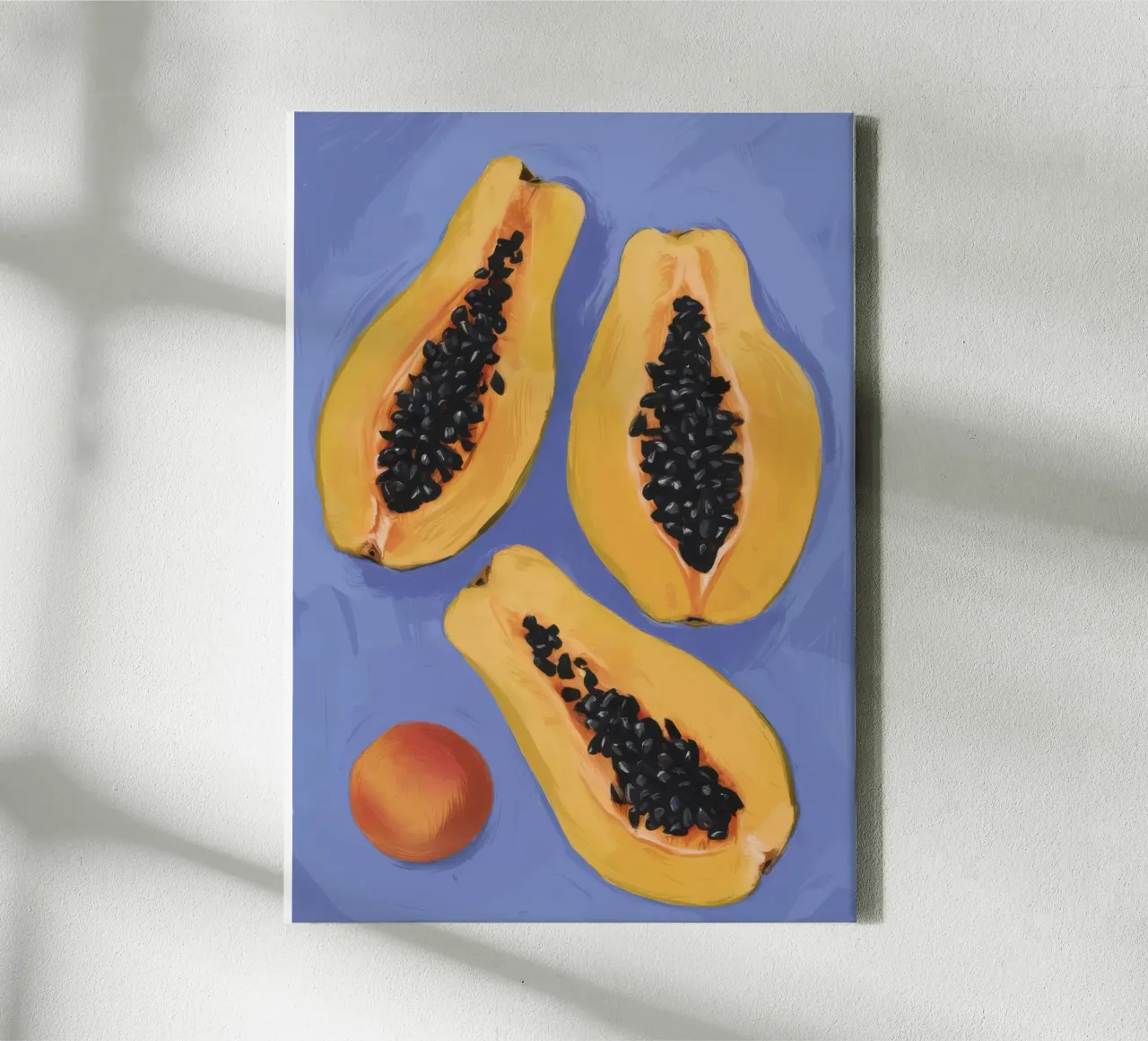 Semplicità del piatto di papaya tela da Sun Riser
