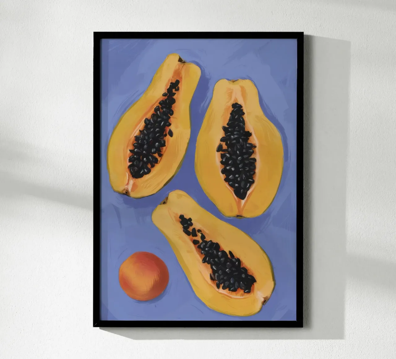 Semplicità del piatto di papaya carta hahnemühle da Sun Riser