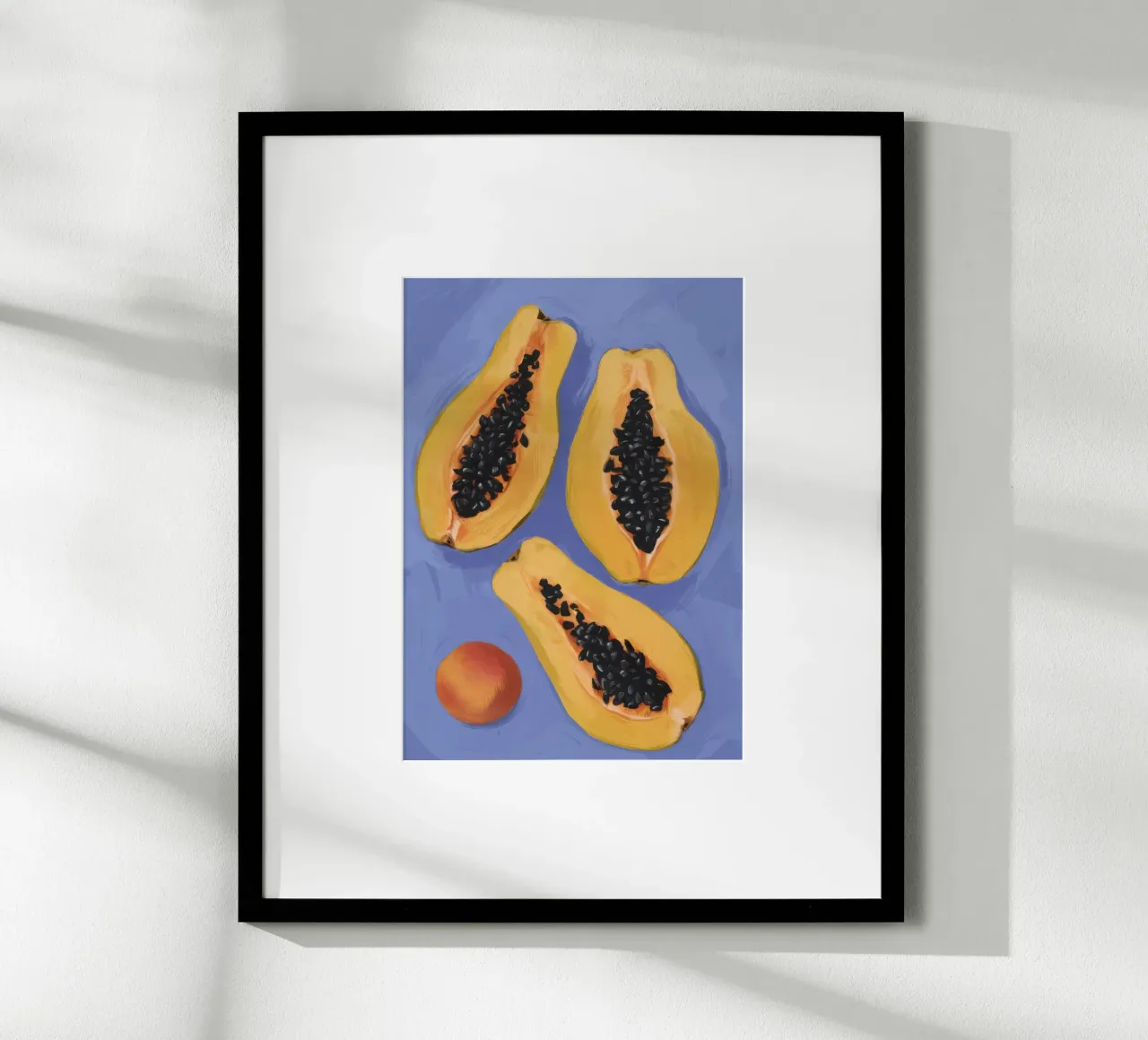 Semplicità del piatto di papaya carta hahnemühle da Sun Riser