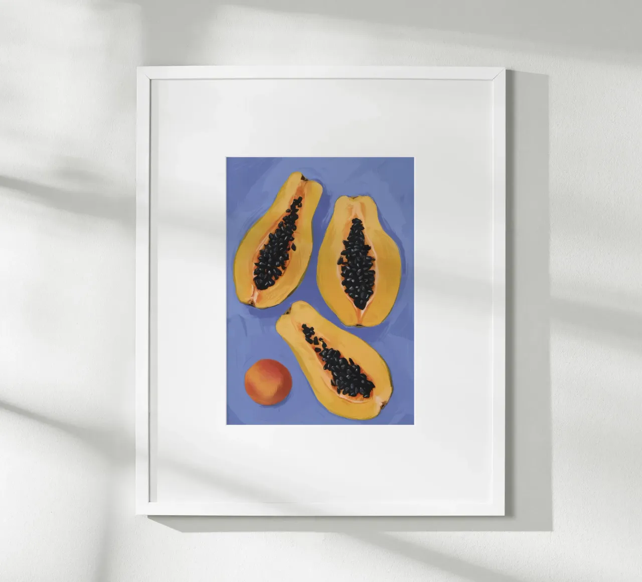 Semplicità del piatto di papaya carta hahnemühle da Sun Riser