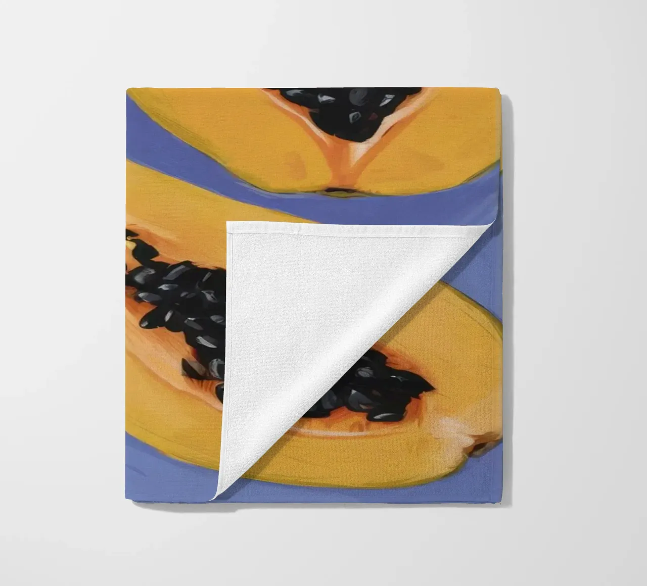 Semplicità del piatto di papaya telo mare da Sun Riser