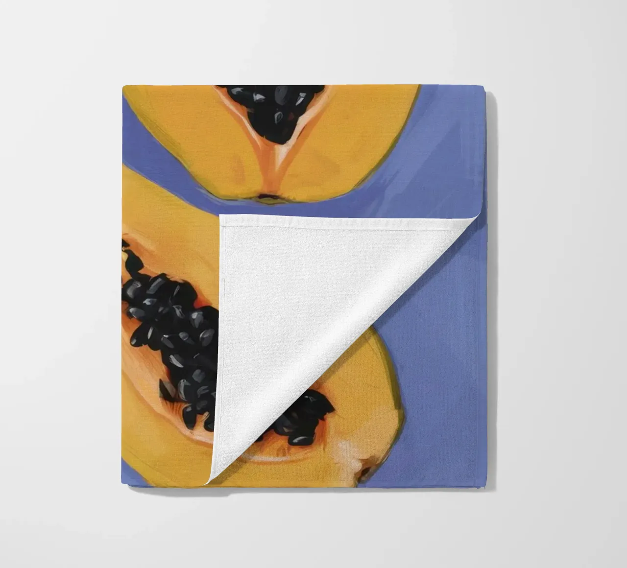 Semplicità del piatto di papaya telo mare da Sun Riser