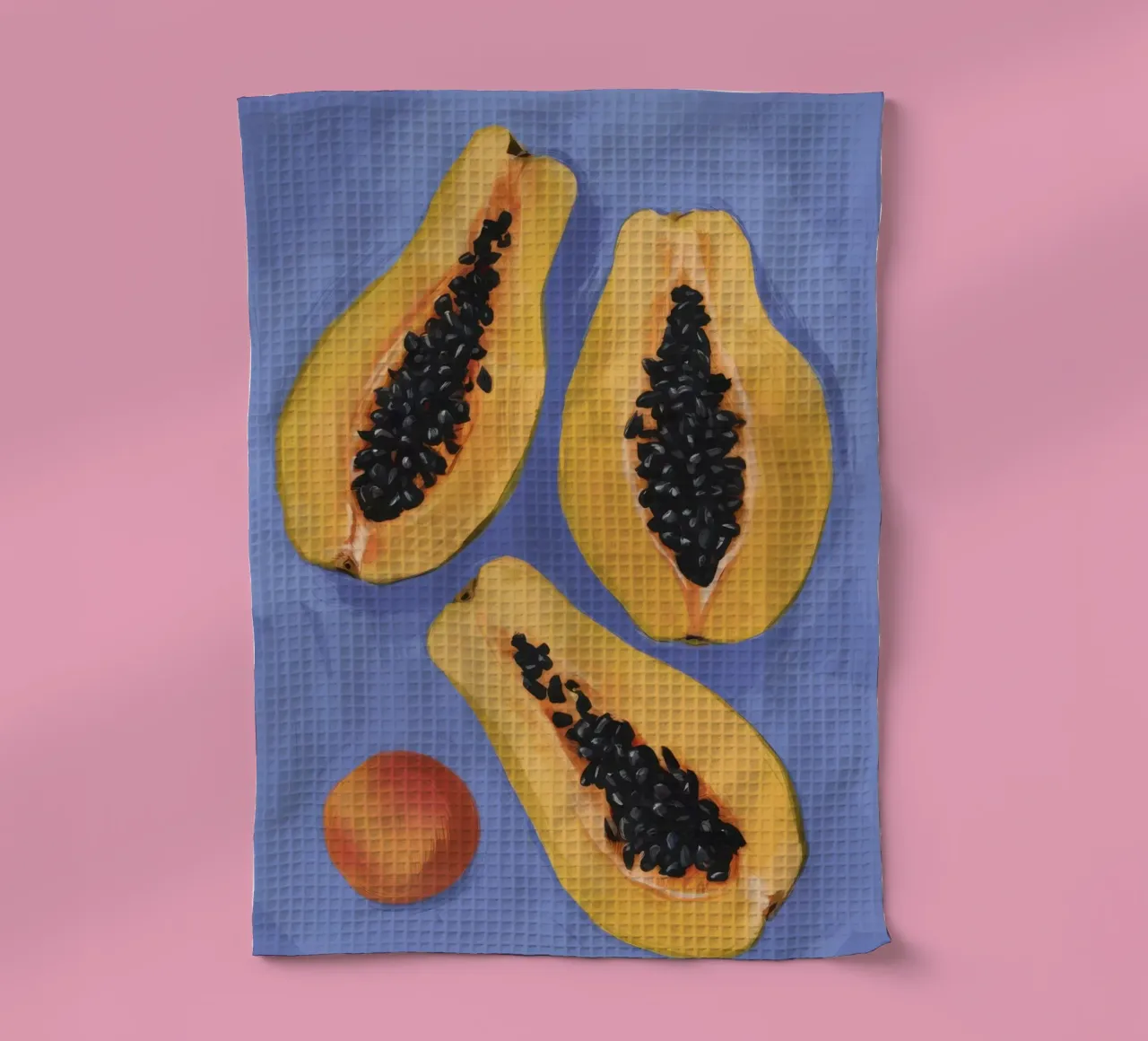 Semplicità del piatto di papaya canovaccio da cucina da Sun Riser