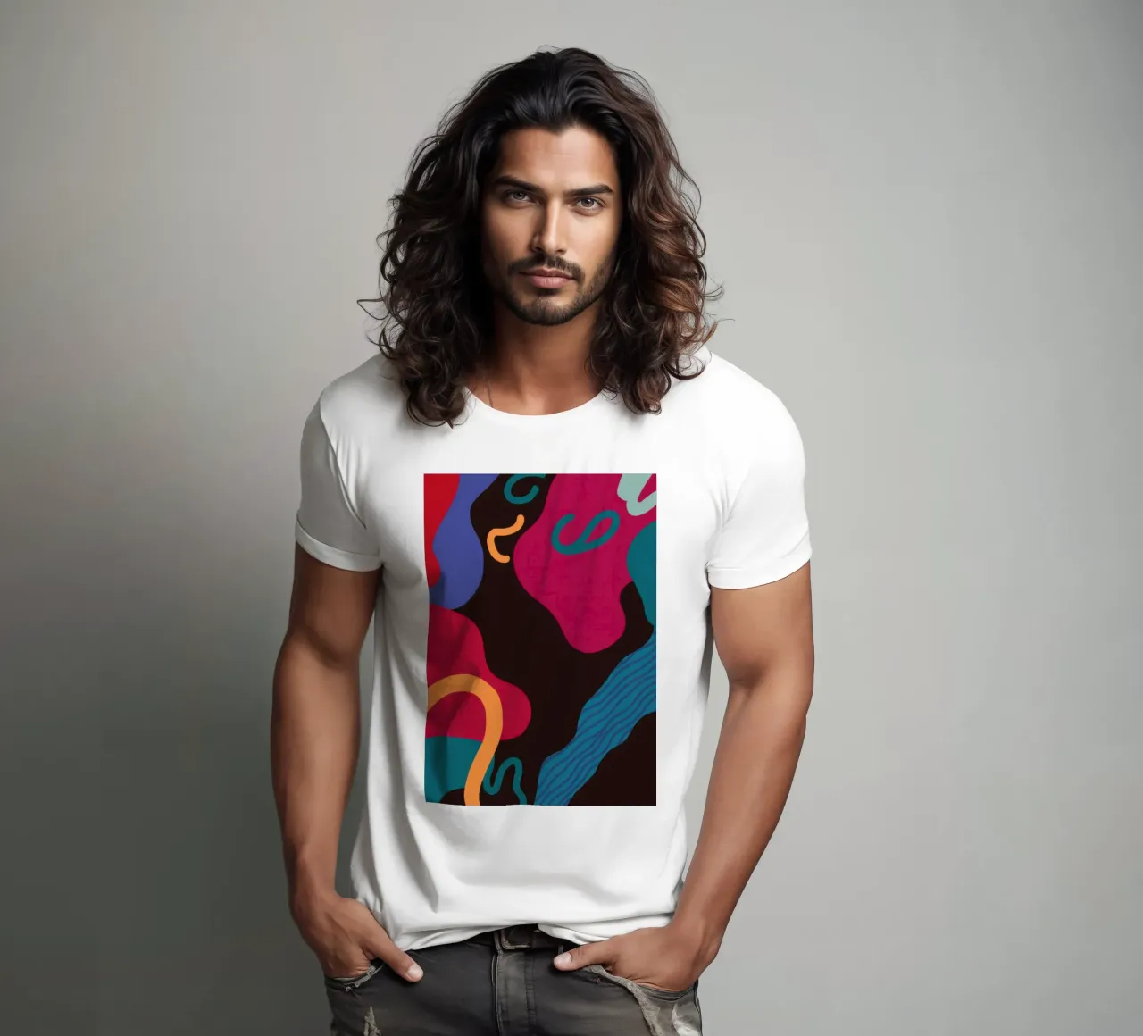 Forme astratte notturne t-shirt da Sun Riser