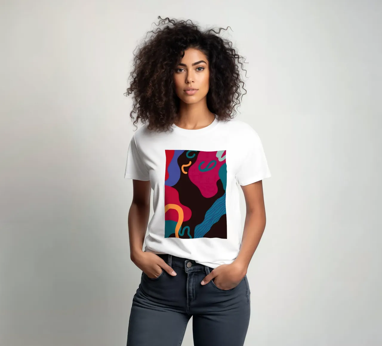 Forme astratte notturne t-shirt da Sun Riser