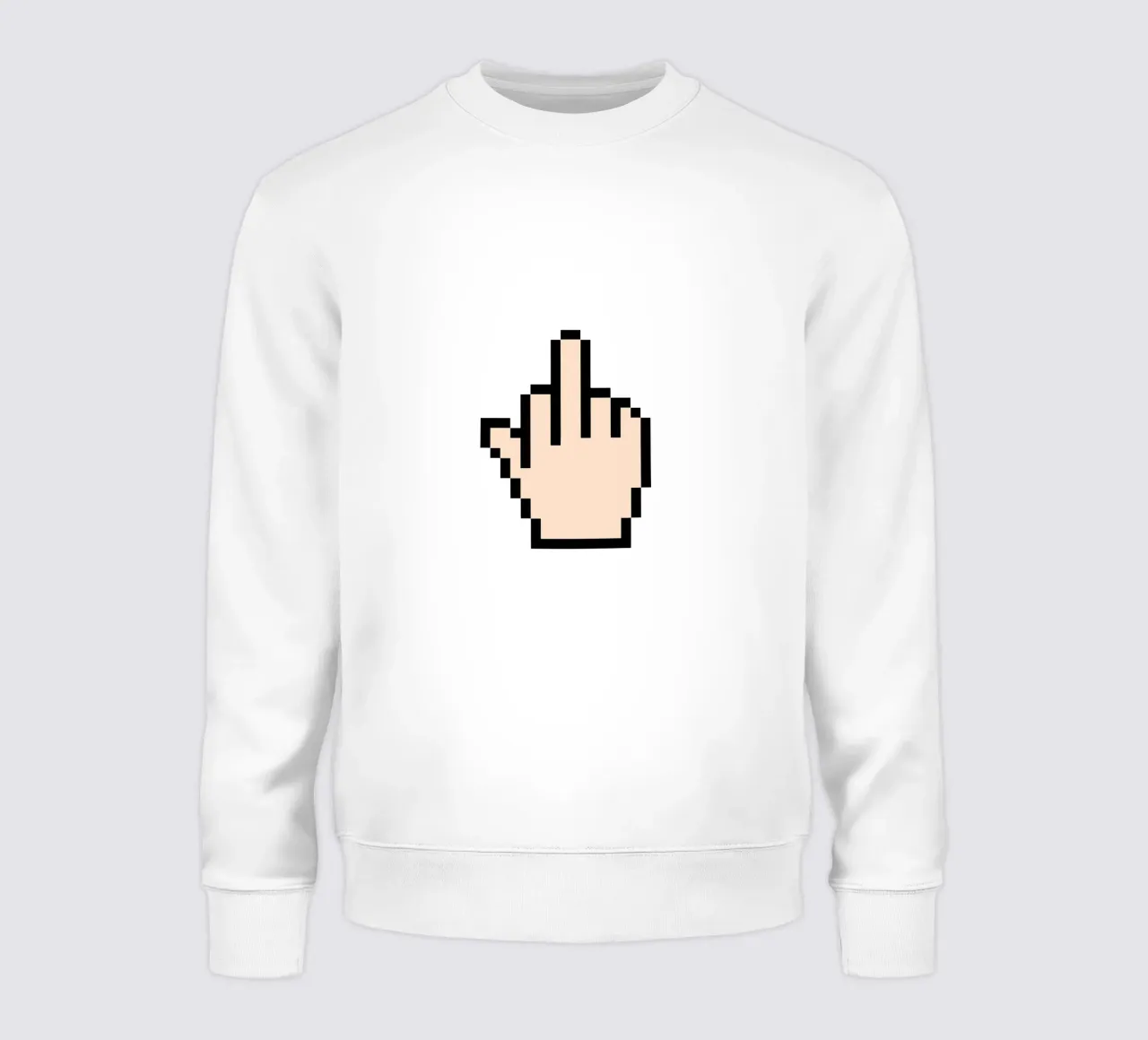 Poster Pixel Hand - Pop Art sfacciata e retrò felpa da SMPLE