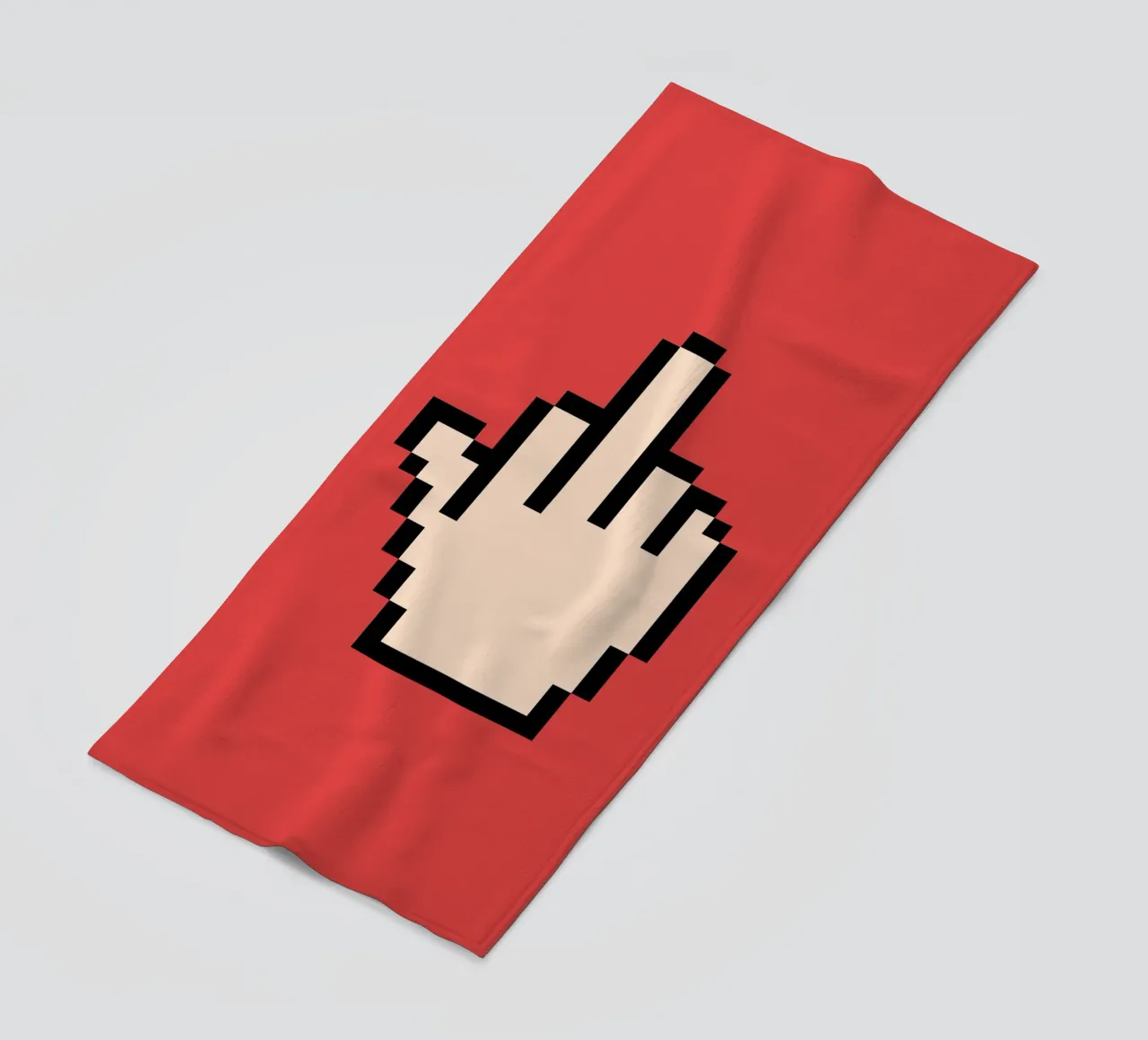 Poster Pixel Hand - Pop Art sfacciata e retrò telo mare da SMPLE