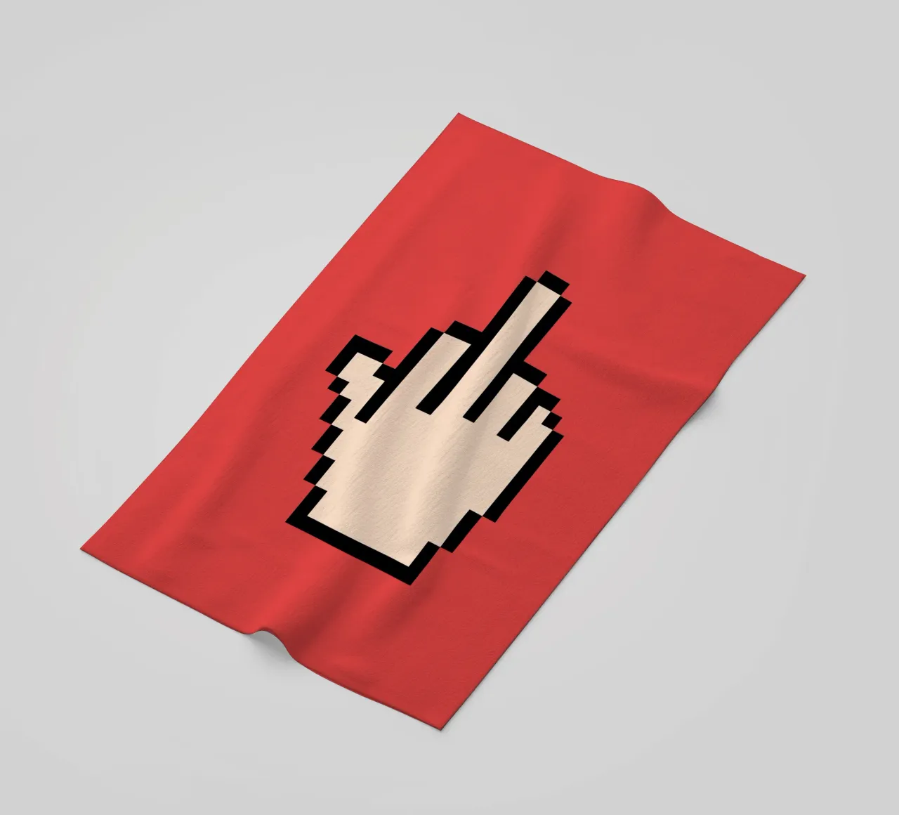 Poster Pixel Hand - Pop Art sfacciata e retrò telo mare da SMPLE