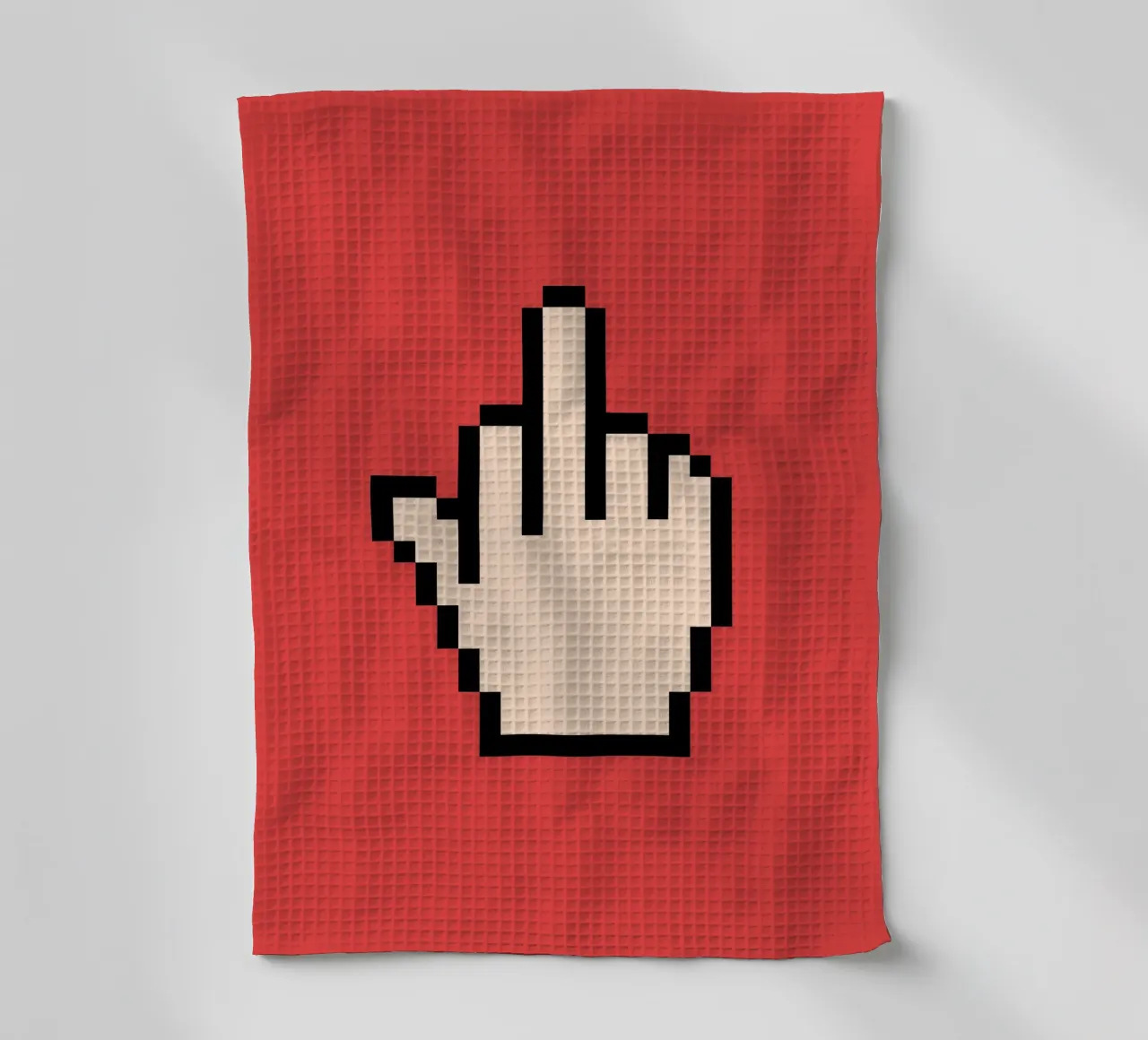 Poster Pixel Hand - Pop Art sfacciata e retrò canovaccio da cucina da SMPLE