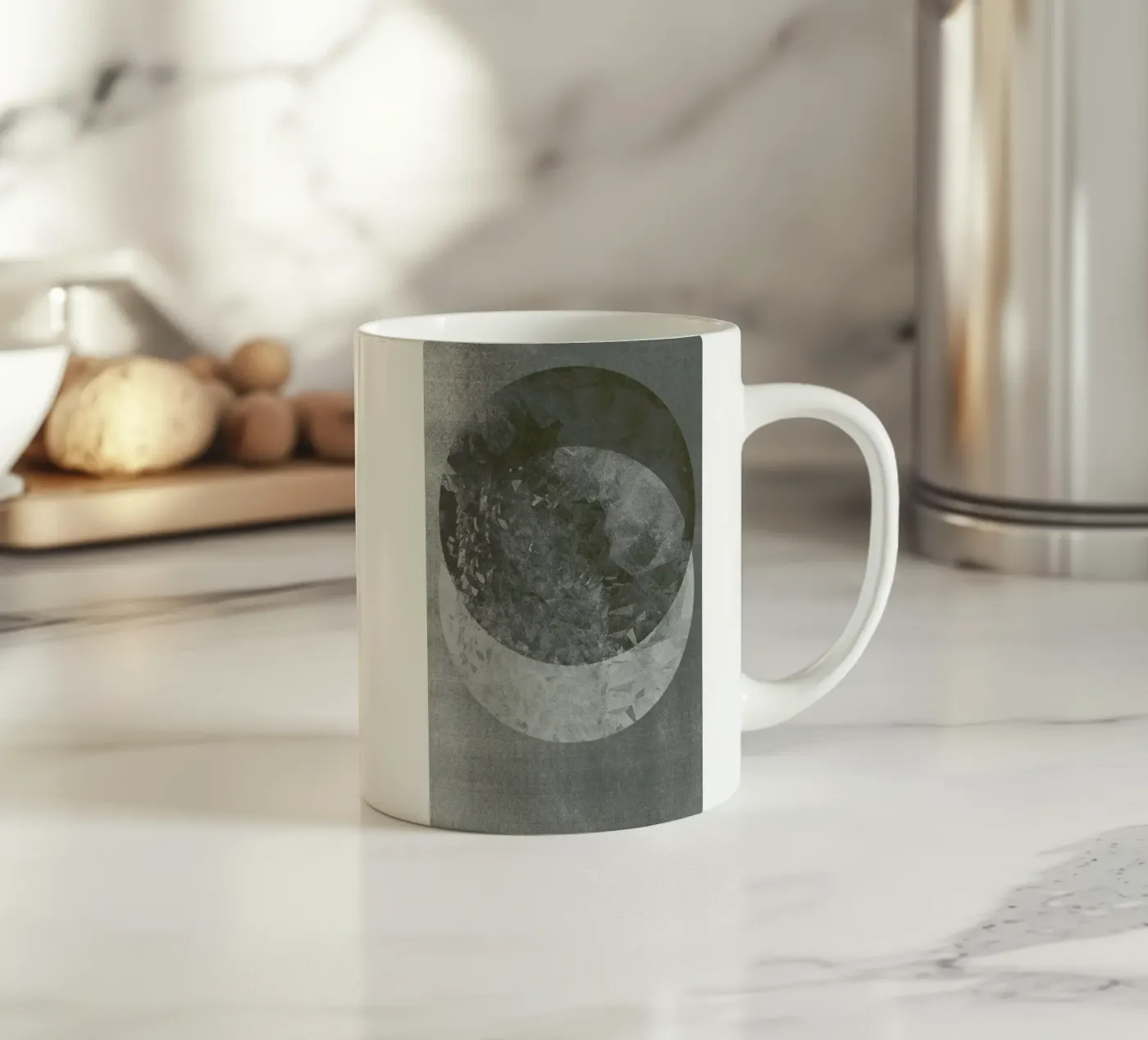 Two Moon ceramic mug by RK Design