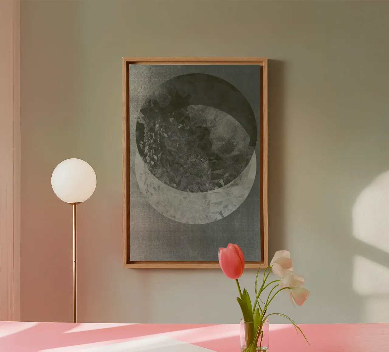 Two Moon tela con Cornice a cassetta da RK Design