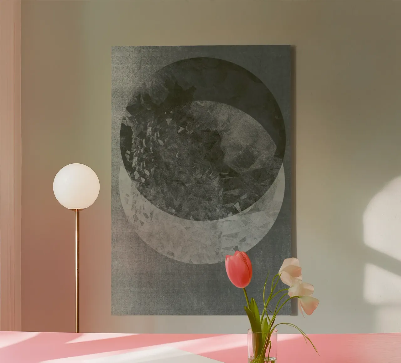 Two Moon tela con Cornice a cassetta da RK Design