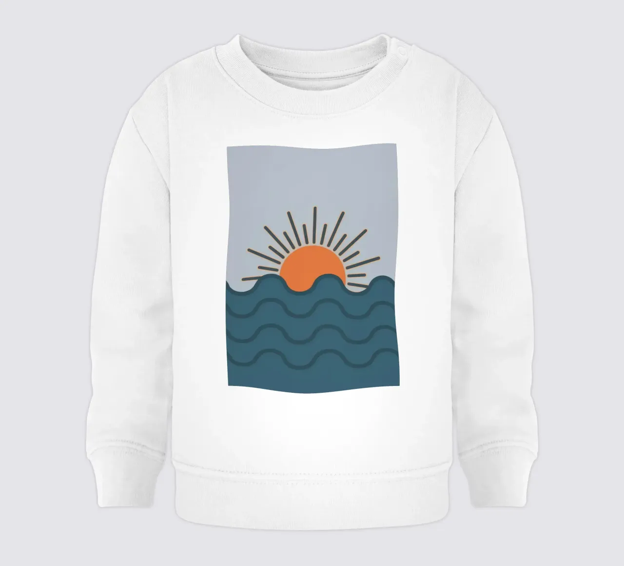 Alba marina minimalista felpa neonato da Sun Riser