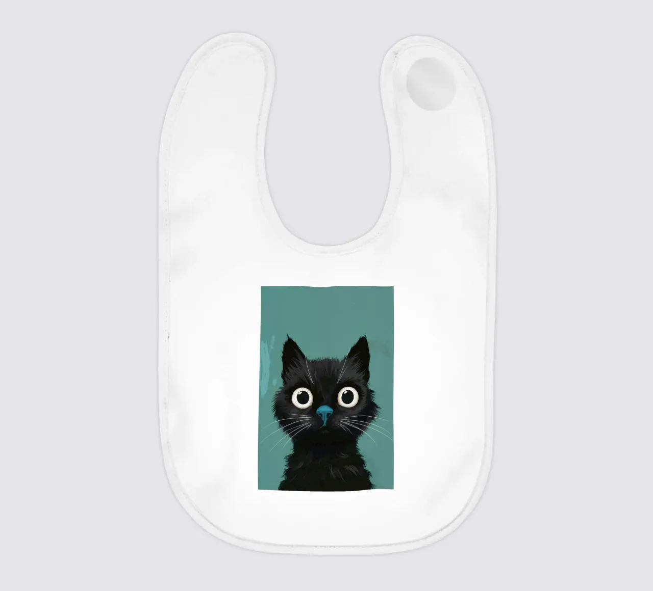 Sguardo felino pieno d'anima bavaglino da Solace Light