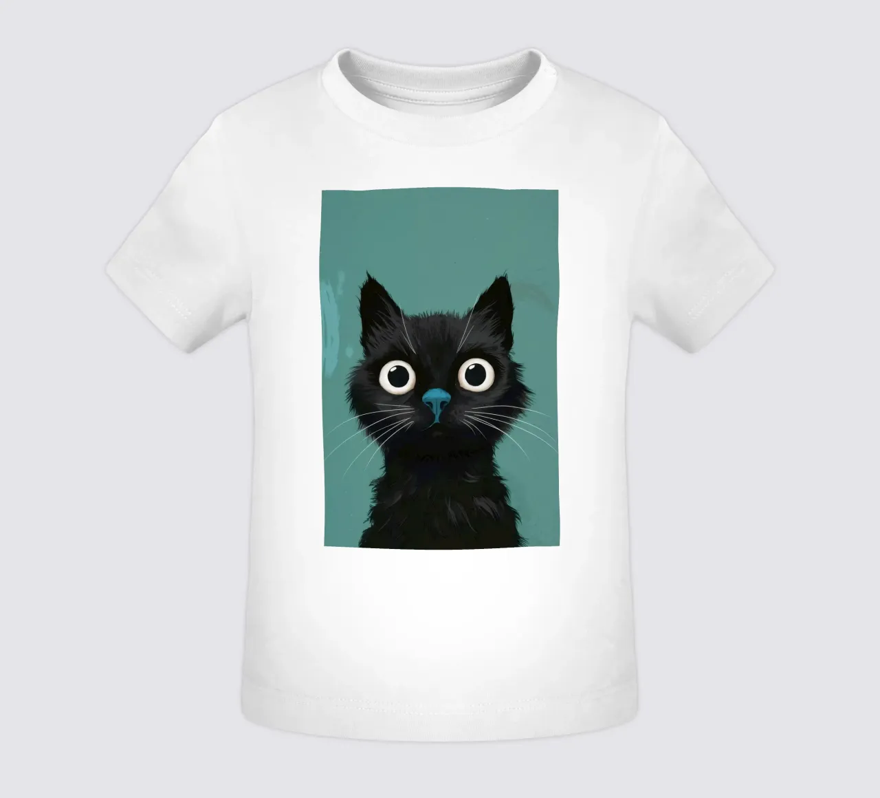 Sguardo felino pieno d'anima maglietta neonato da Solace Light