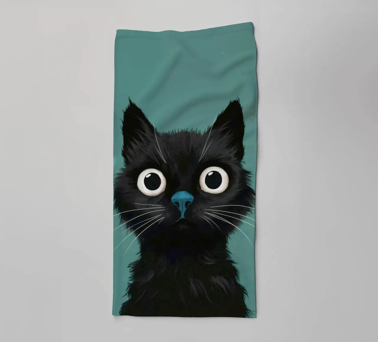 Sguardo felino pieno d'anima asciugamano da bagno da Solace Light