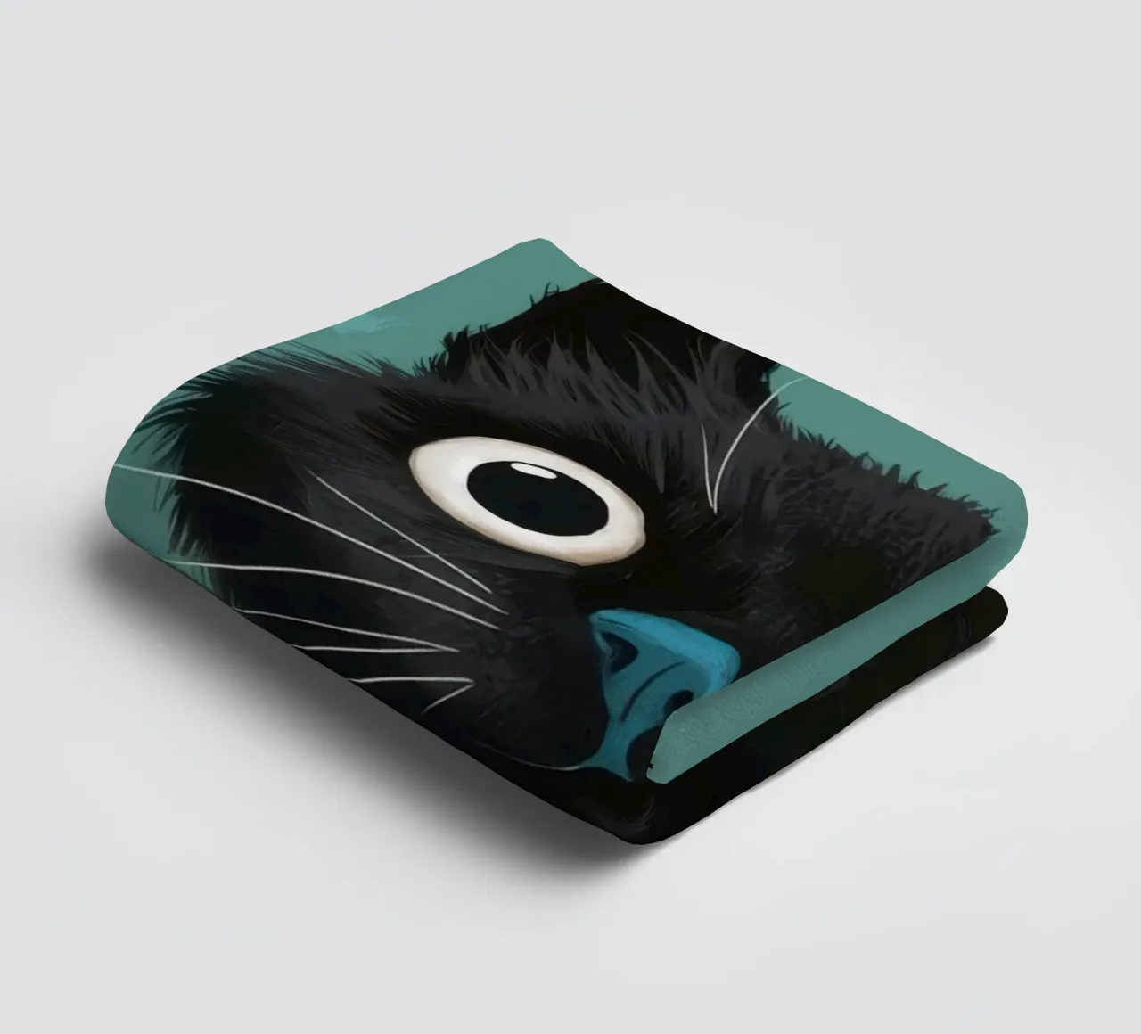 Sguardo felino pieno d'anima asciugamano da bagno da Solace Light