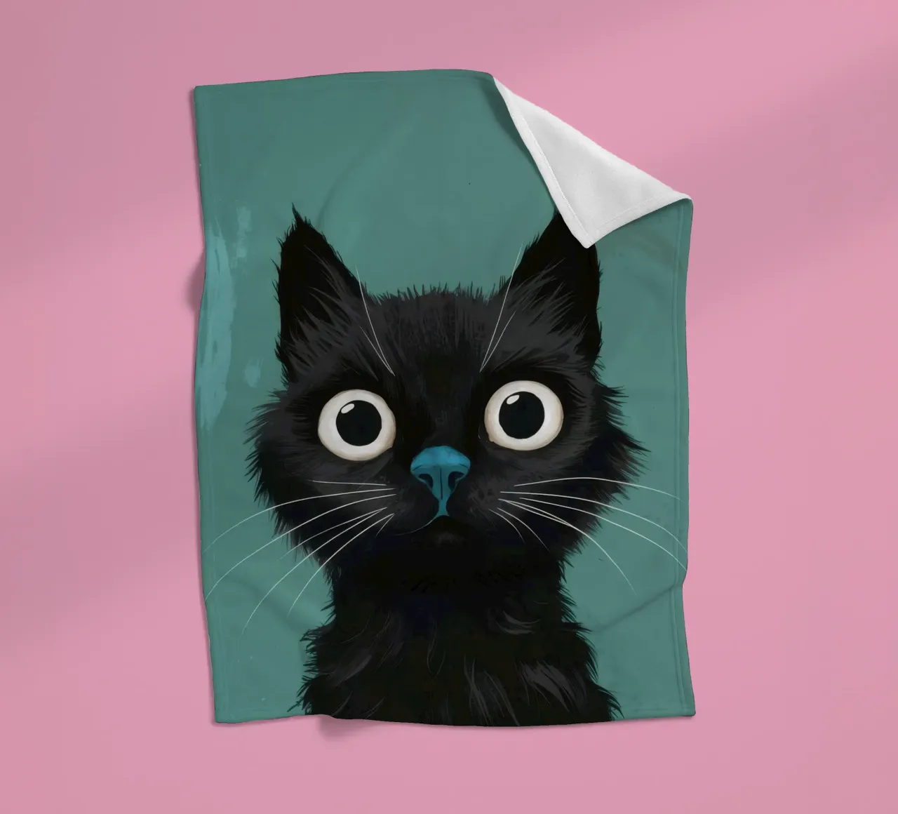 Sguardo felino pieno d'anima coperta in pile da Solace Light