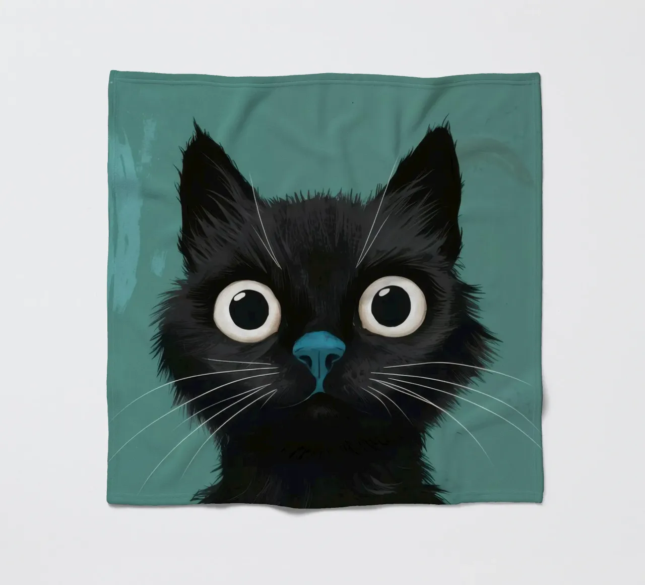Sguardo felino pieno d'anima coperta in pile da Solace Light